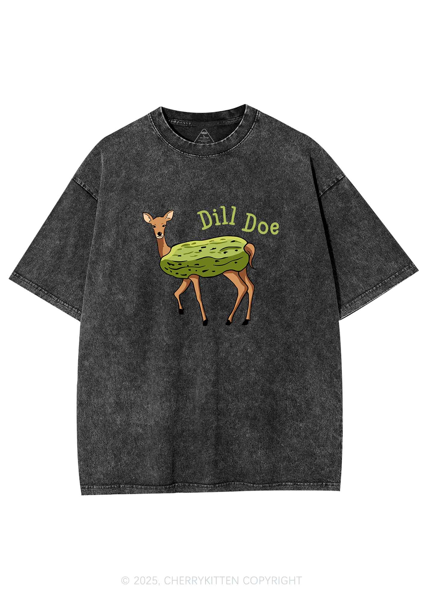 Dill Doe Y2K Shirts Washed Tee Cherrykitten