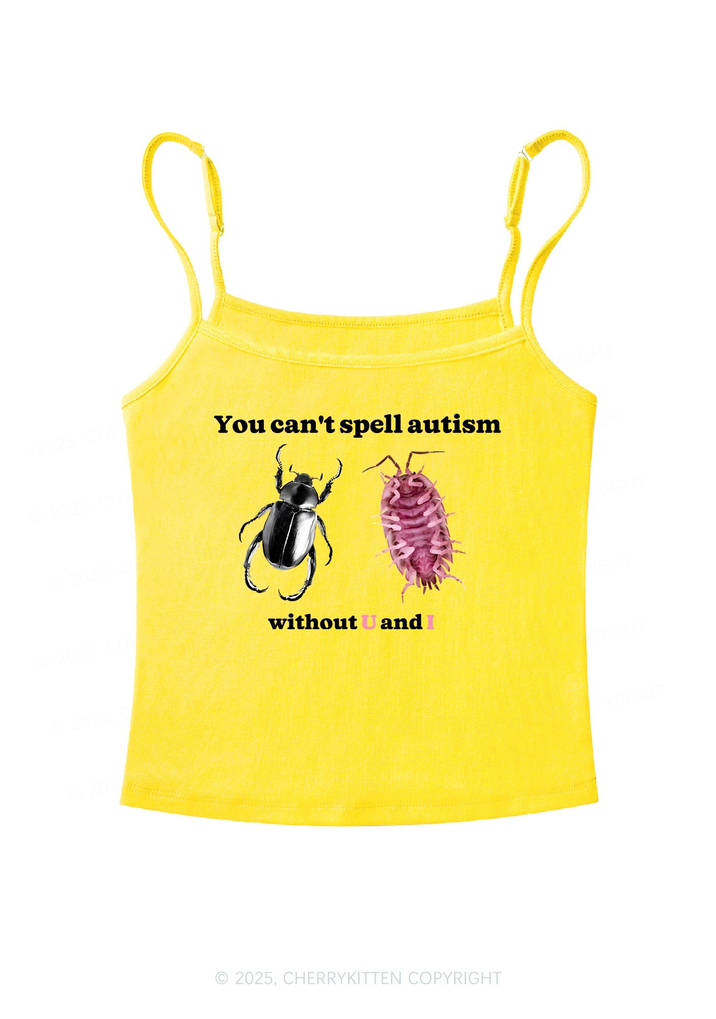 Autism Insect Y2K Spaghetti Strap Cami Cherrykitten