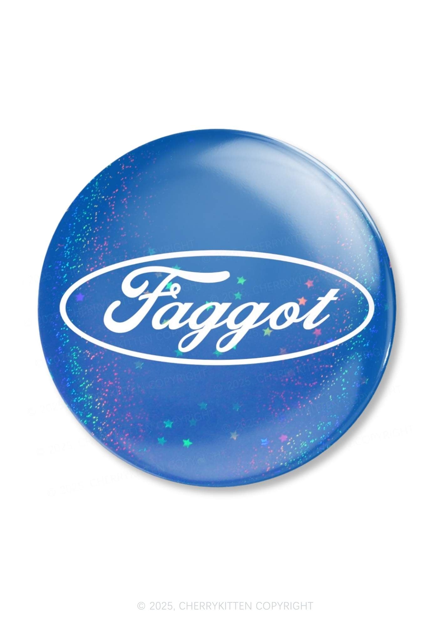 Faggot Pride 1Pc Y2K Pin Badge Cherrykitten