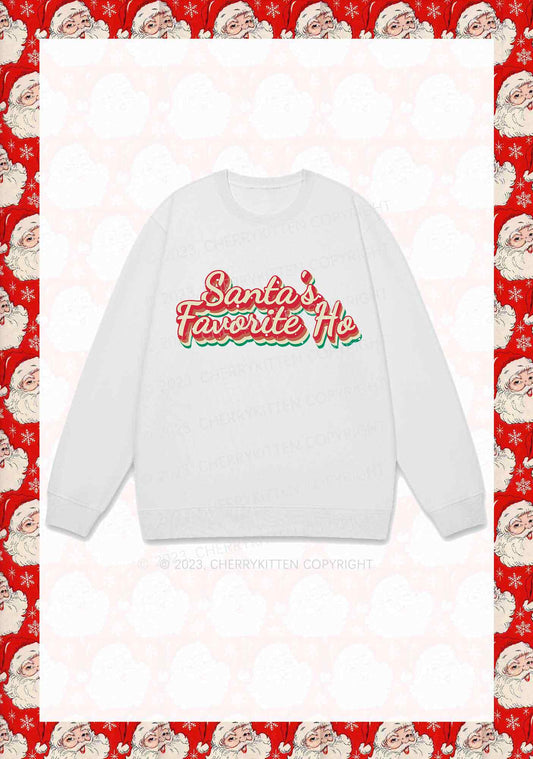 Santa's Favorite Ho Christmas Y2K Sweatshirt Cherrykitten