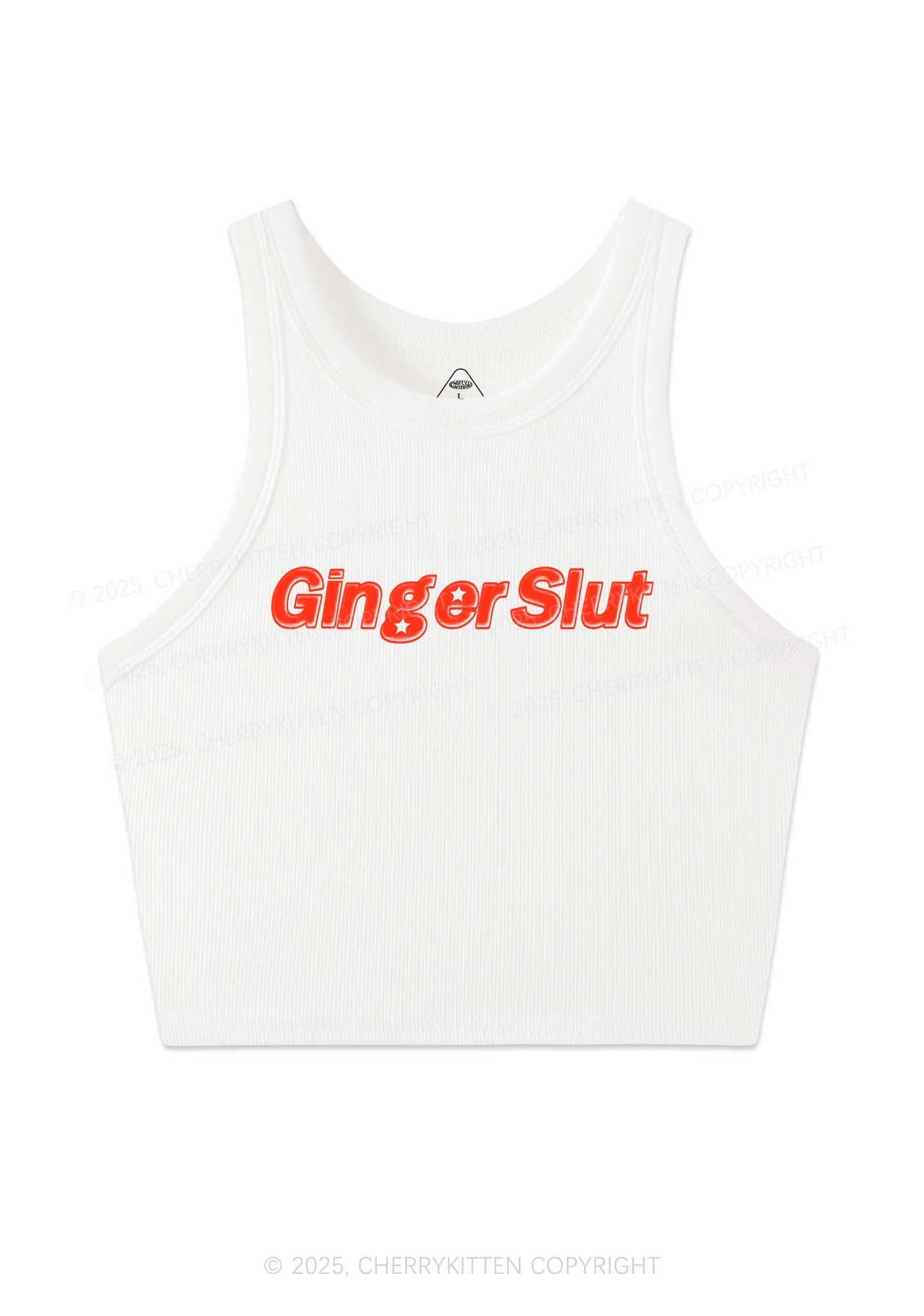 Ginger Slxt Y2K Crop Tank Top Cherrykitten