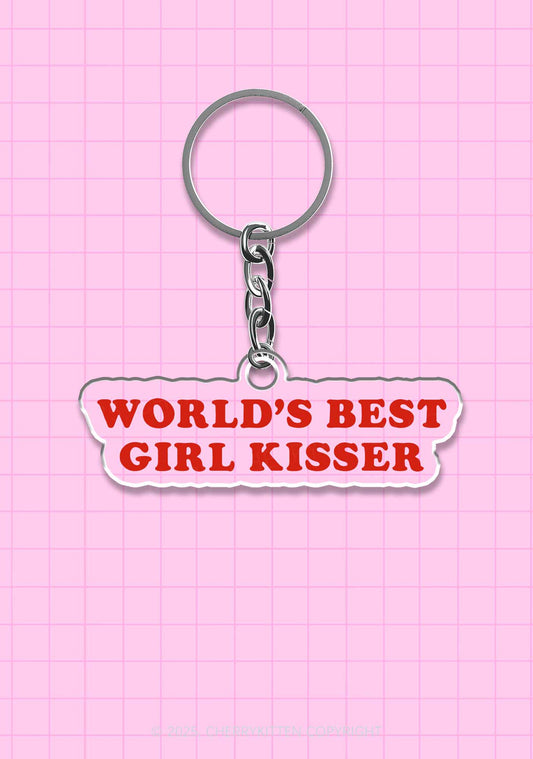 Best Girl Kisser 1Pc Y2K Keychain Cherrykitten