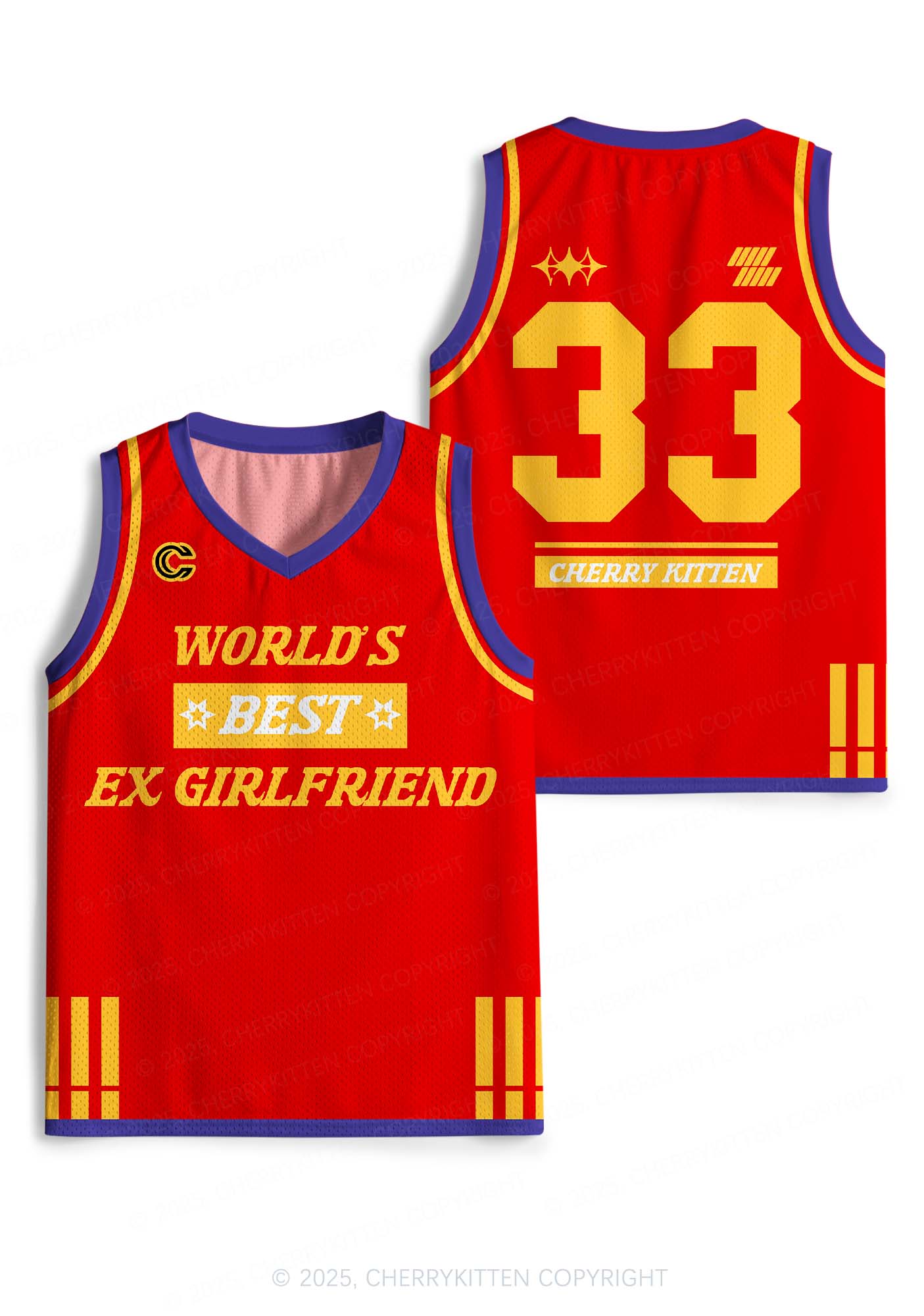 Custom Worlds Best Ex Girlfriend Y2K Sport Jersey Tank Cherrykitten