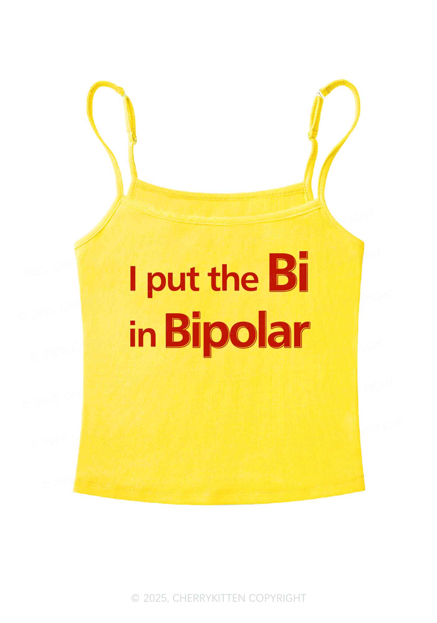 Bi In BipolarY2K Spaghetti Strap Cami Cherrykitten