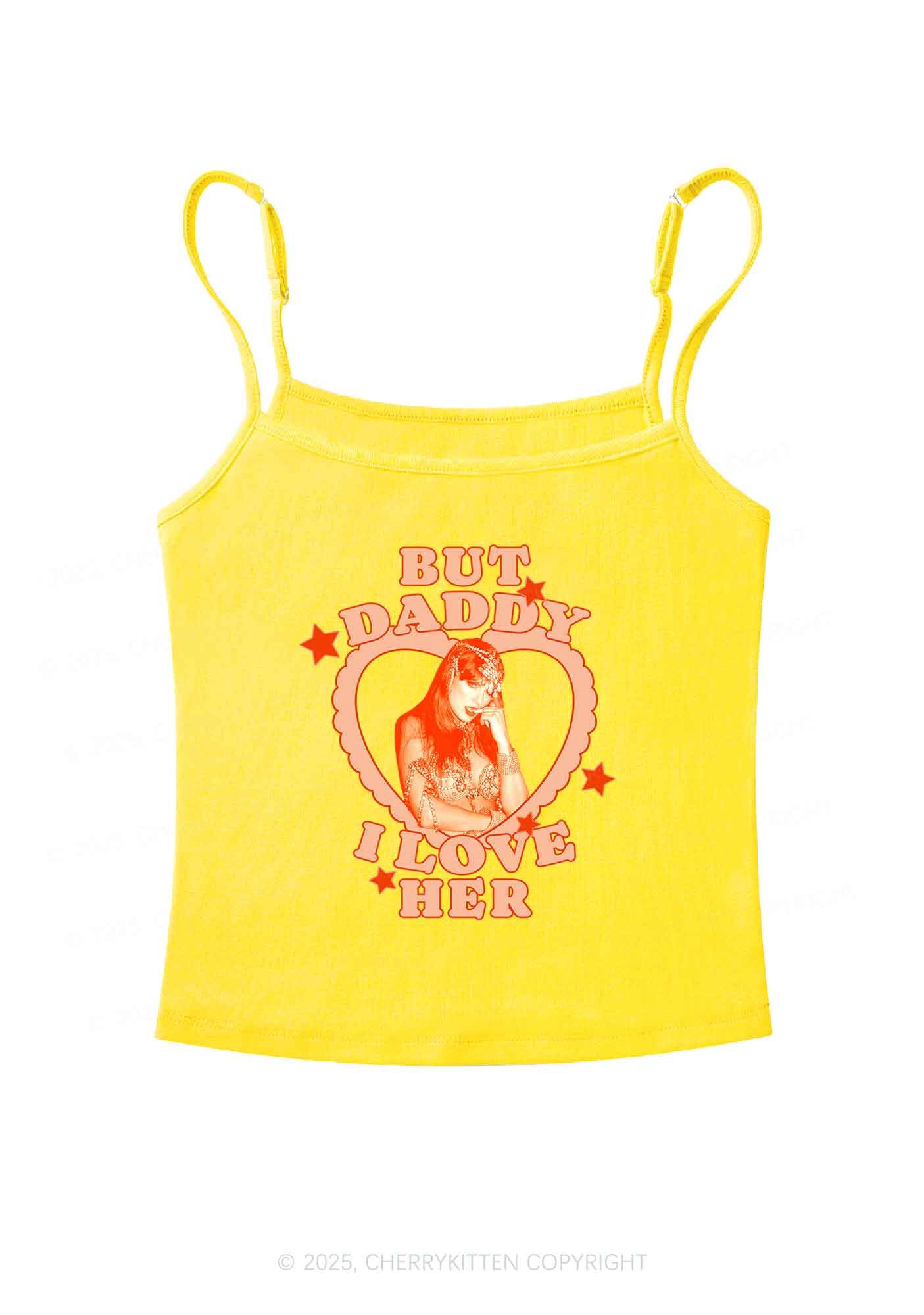 Daddy Love Heart TS Y2K Spaghetti Strap Cami Cherrykitten