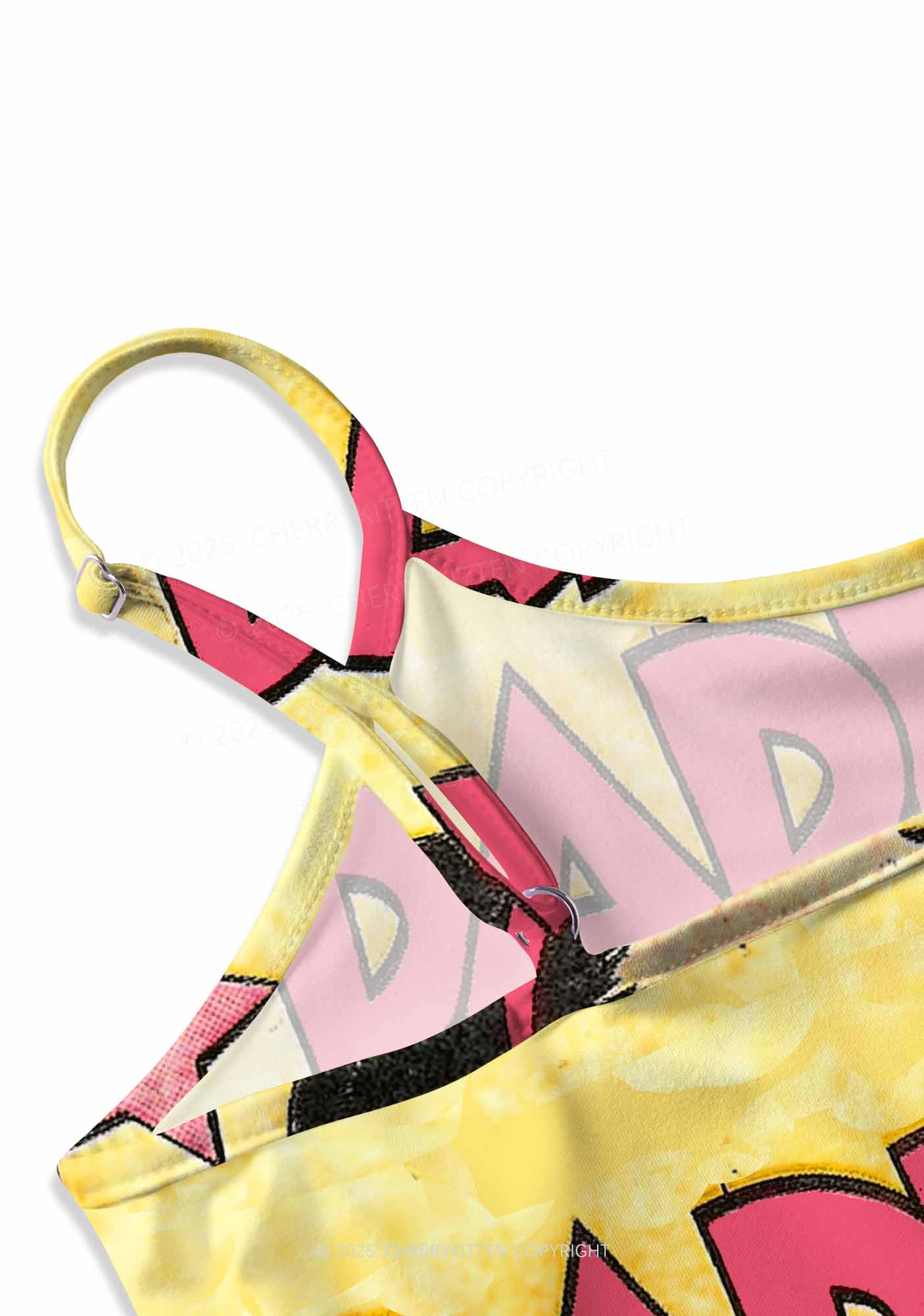 Call Daddy Y2K Print Slip Dress Cherrykitten