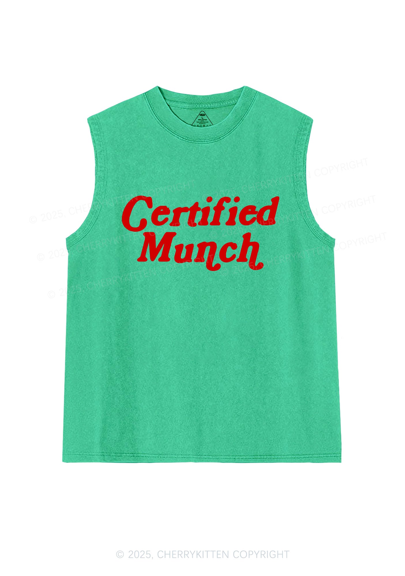 Certified Munch Y2K Washed Muscle Tank Cherrykitten