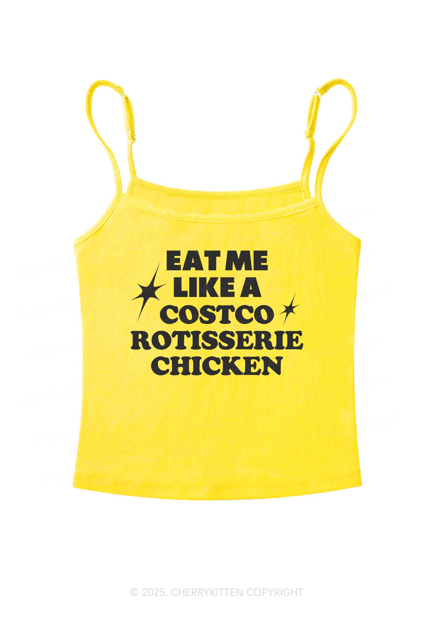 Eat Me Like Chicken Y2K Spaghetti Strap Cami Cherrykitten