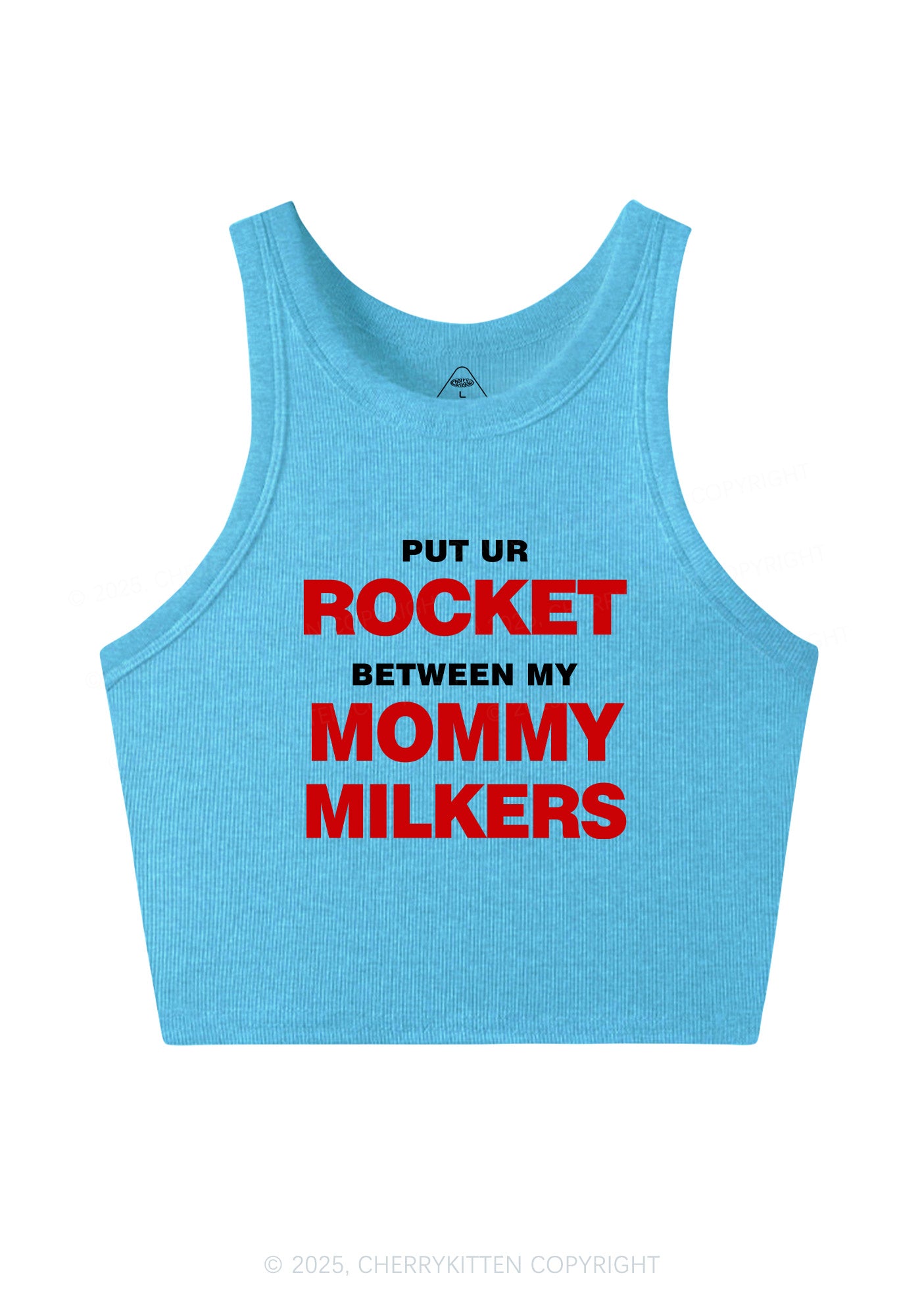 Rocket Mommy Milkers Y2K Crop Tank Top Cherrykitten