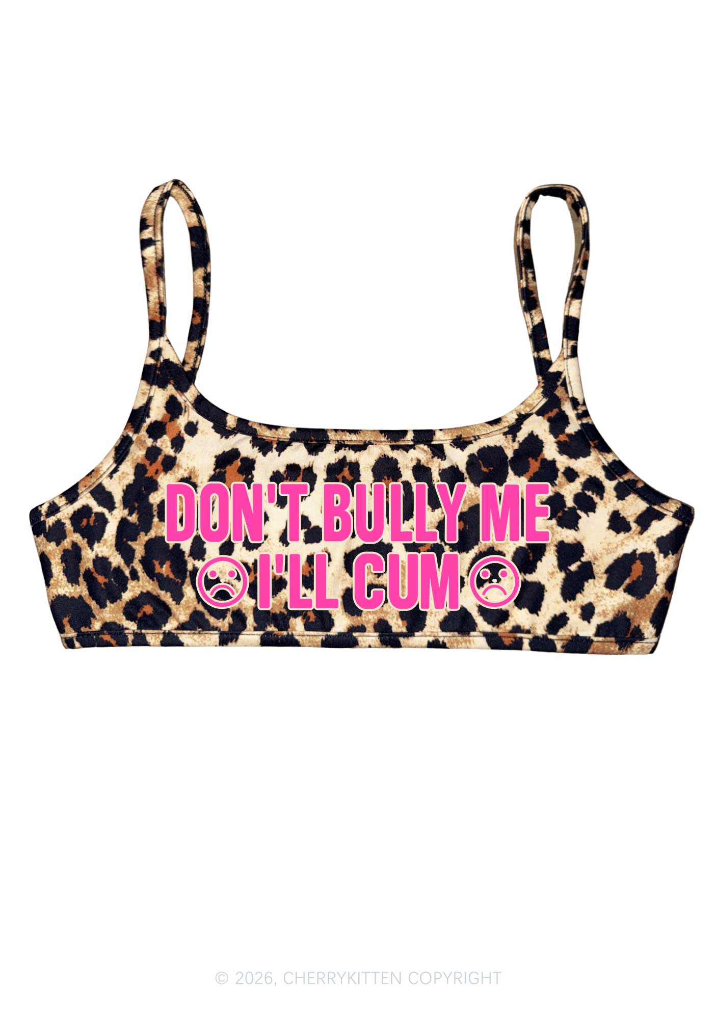 Dont Bully Me Y2K Super Crop Cami Cherrykitten