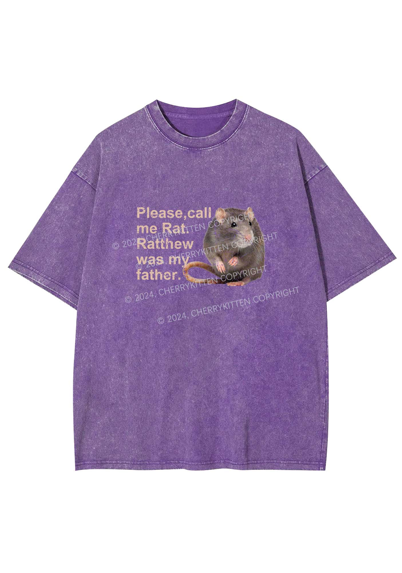 Call Me Rat Y2K Washed Tee Cherrykitten