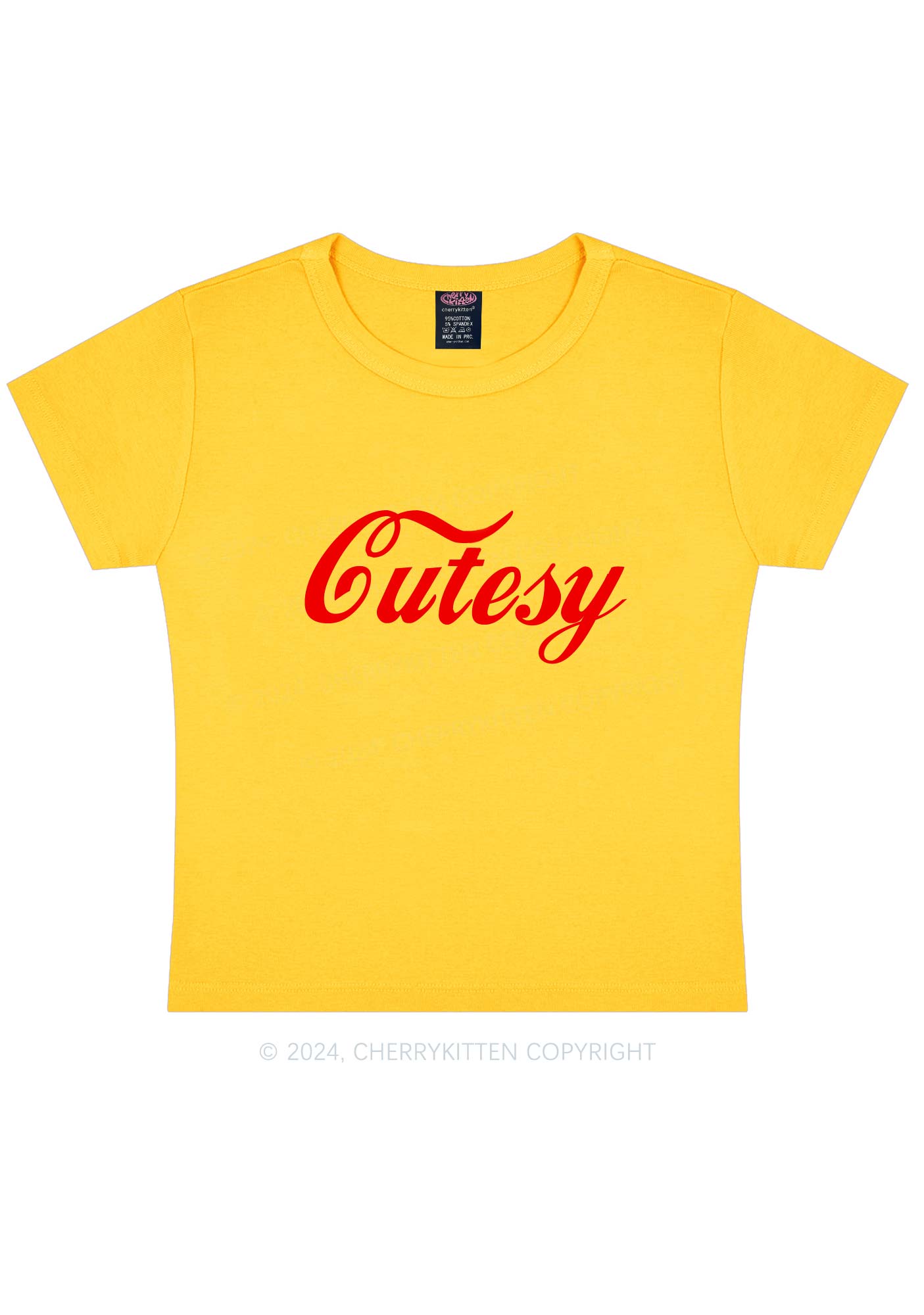 Cutesy Y2K Baby Tee Cherrykitten