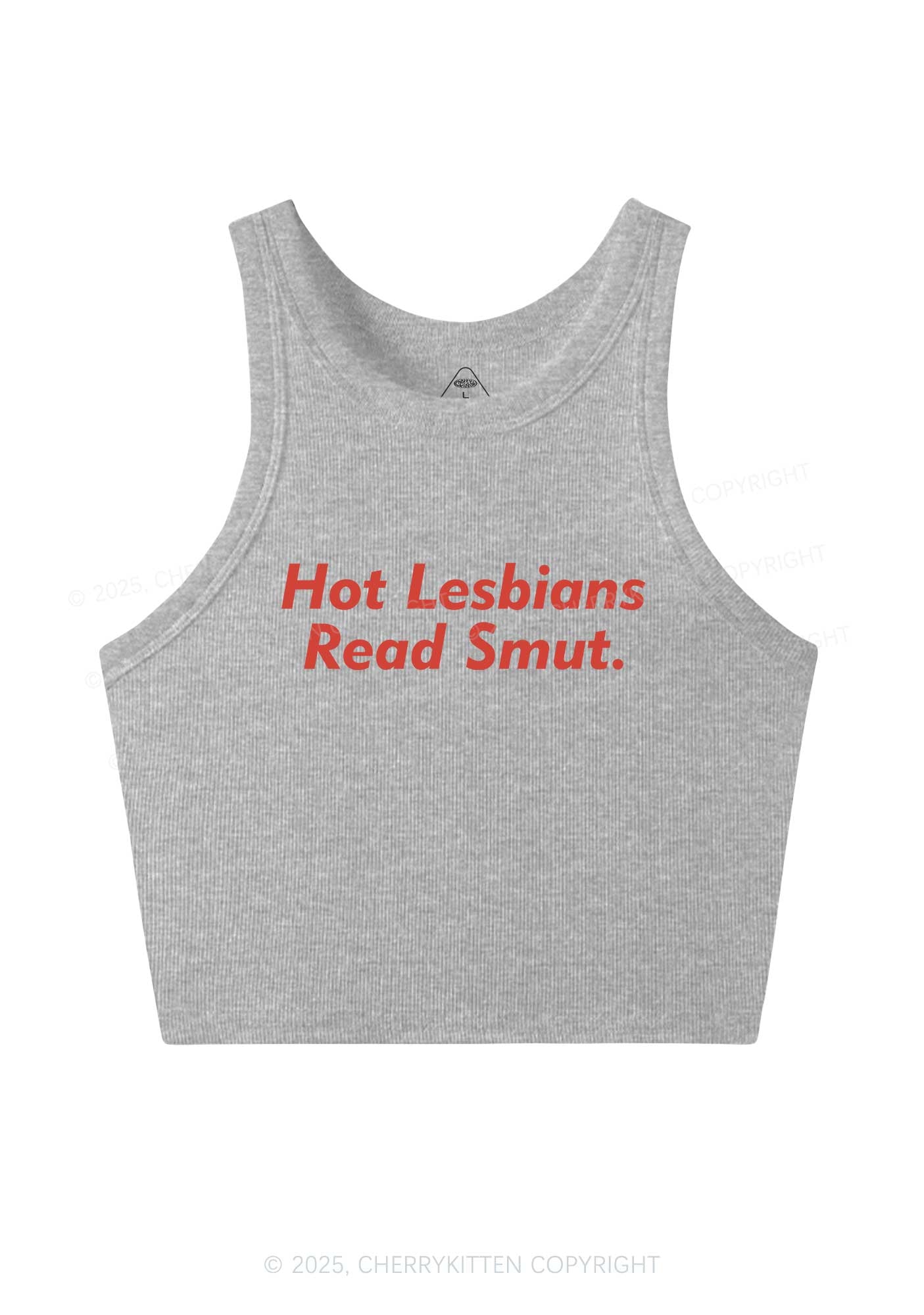 Hot Lesbians Read Smxt Y2K Crop Tank Top Cherrykitten