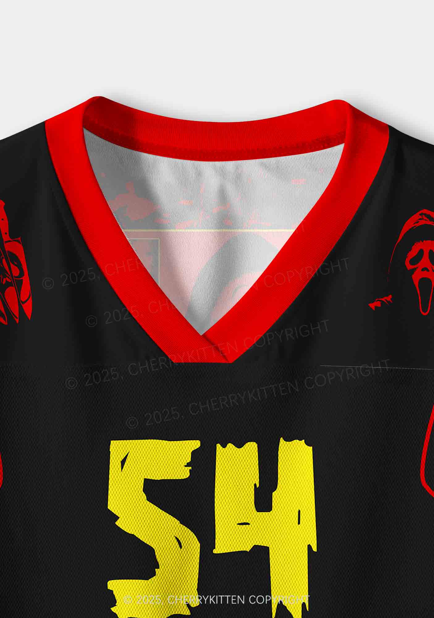 Halloween Custom Horror Ghost Y2K Crop Sport Jersey Shirts Cherrykitten