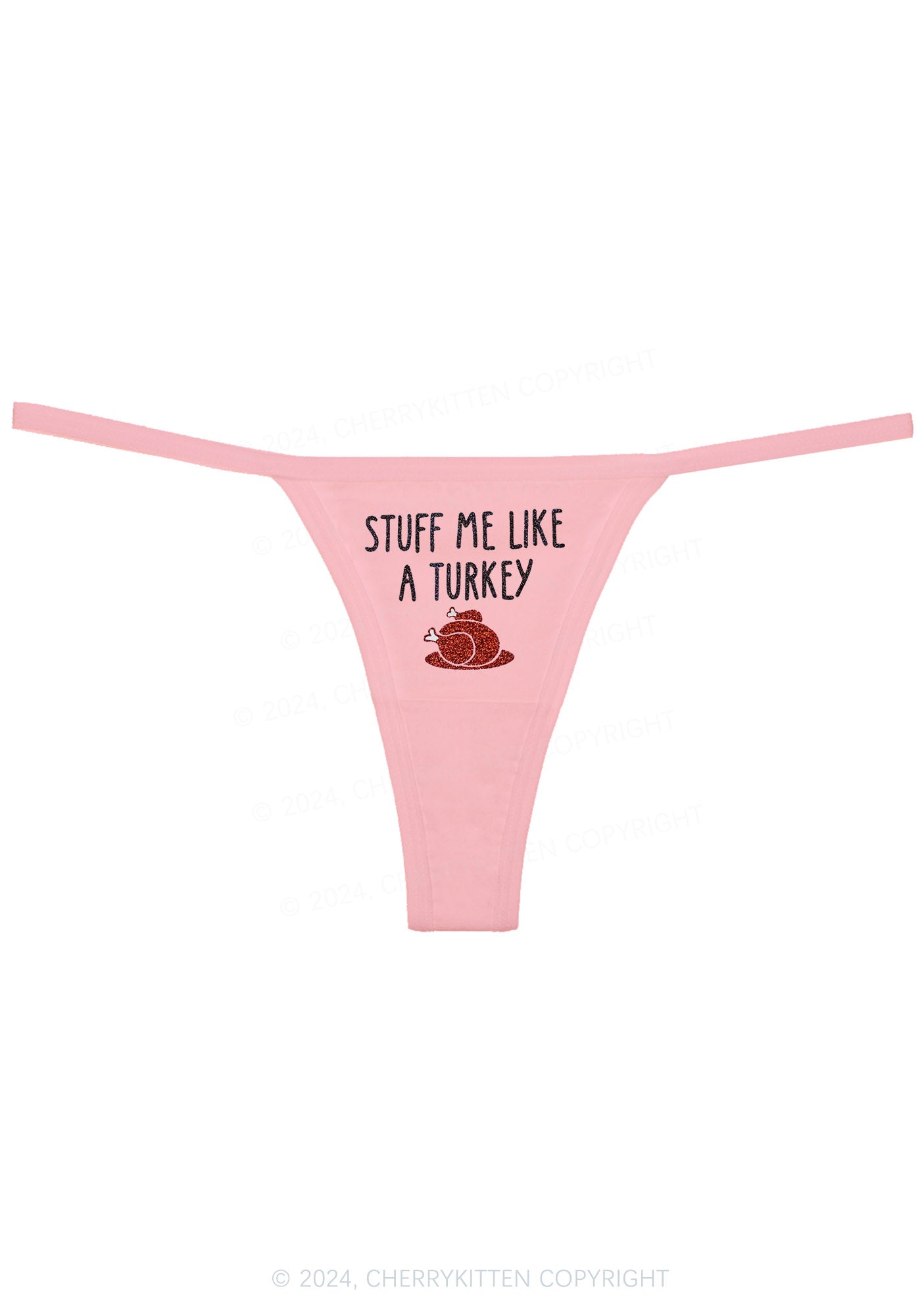 Stuff Me Like Turkey Y2K Flat String Thong Cherrykitten
