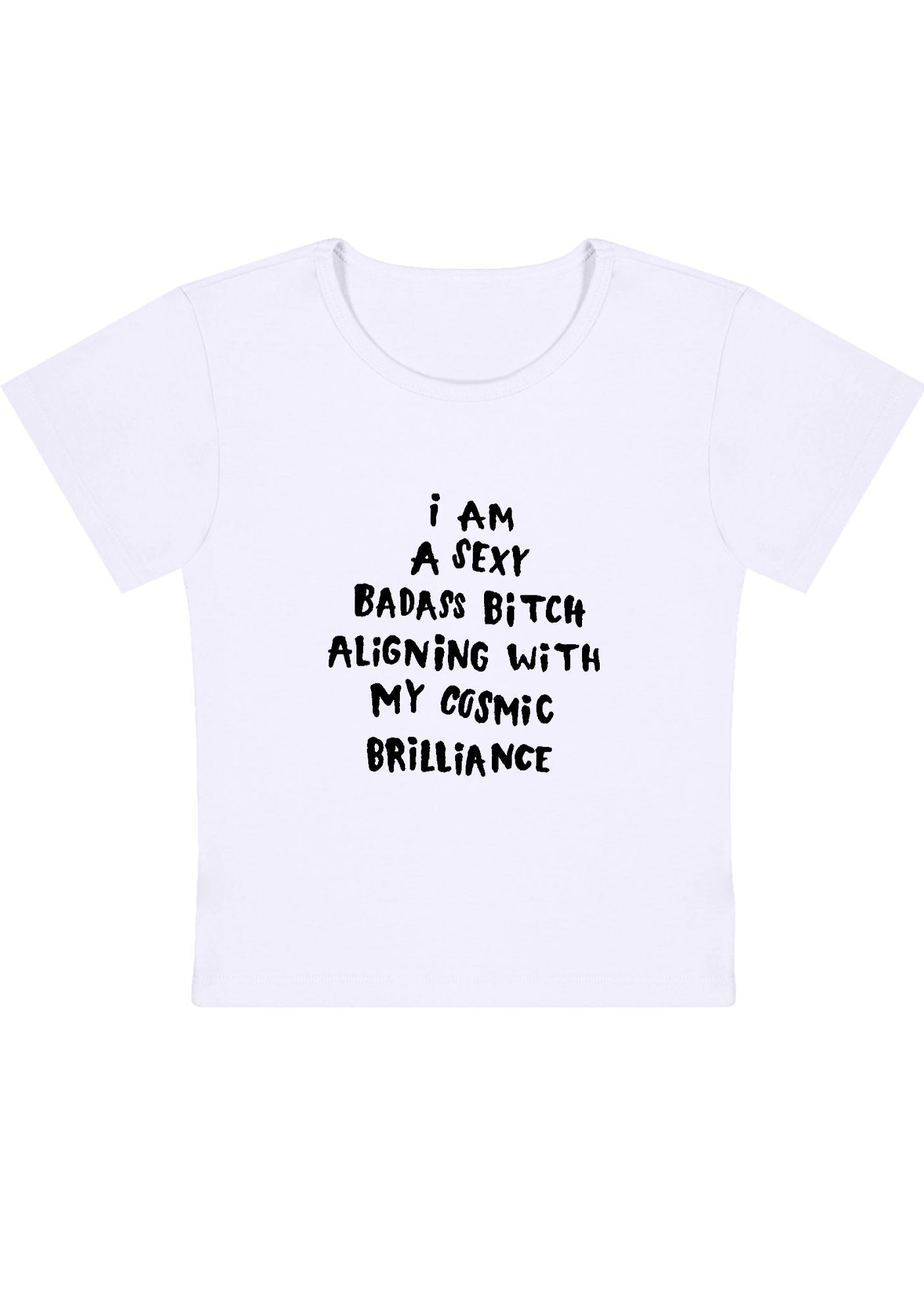 Curvy Aligning With My Cosmic Brilliance Baby Tee