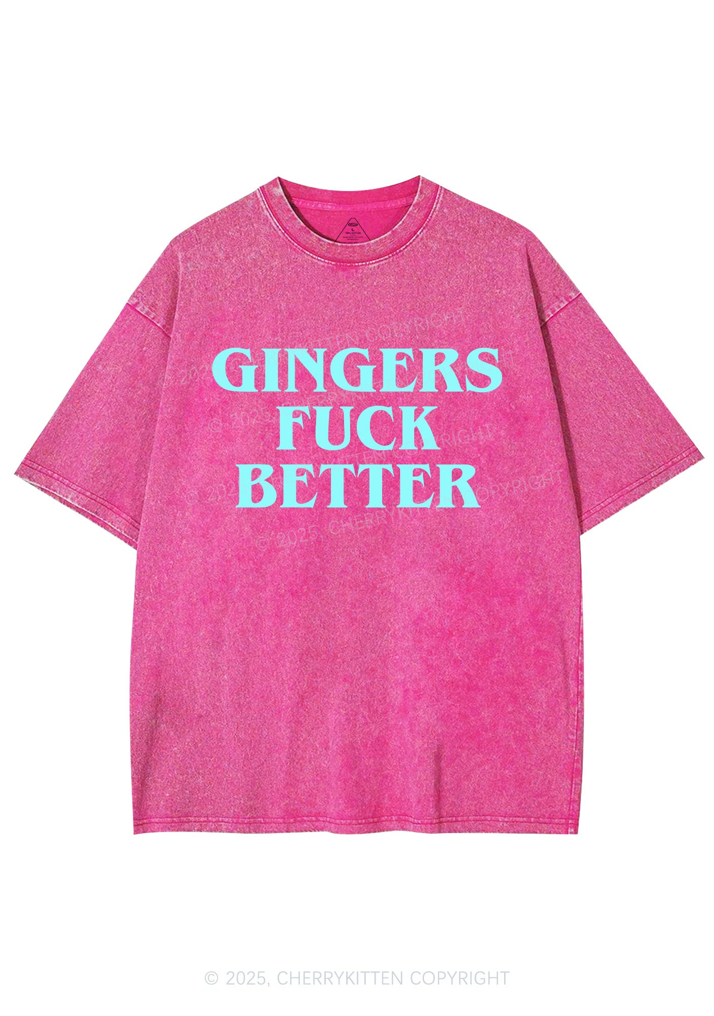 Gingers Fxxk Better Y2K Shirts Washed Tee Cherrykitten