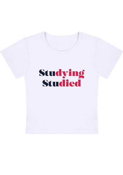 Curvy Studying Studied Baby Tee