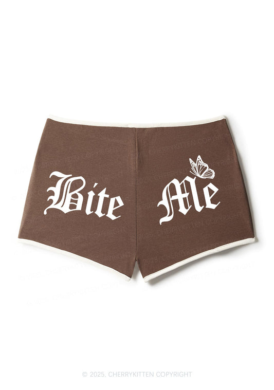 Bite Me Y2K Contrast Mini Shorts Cherrykitten