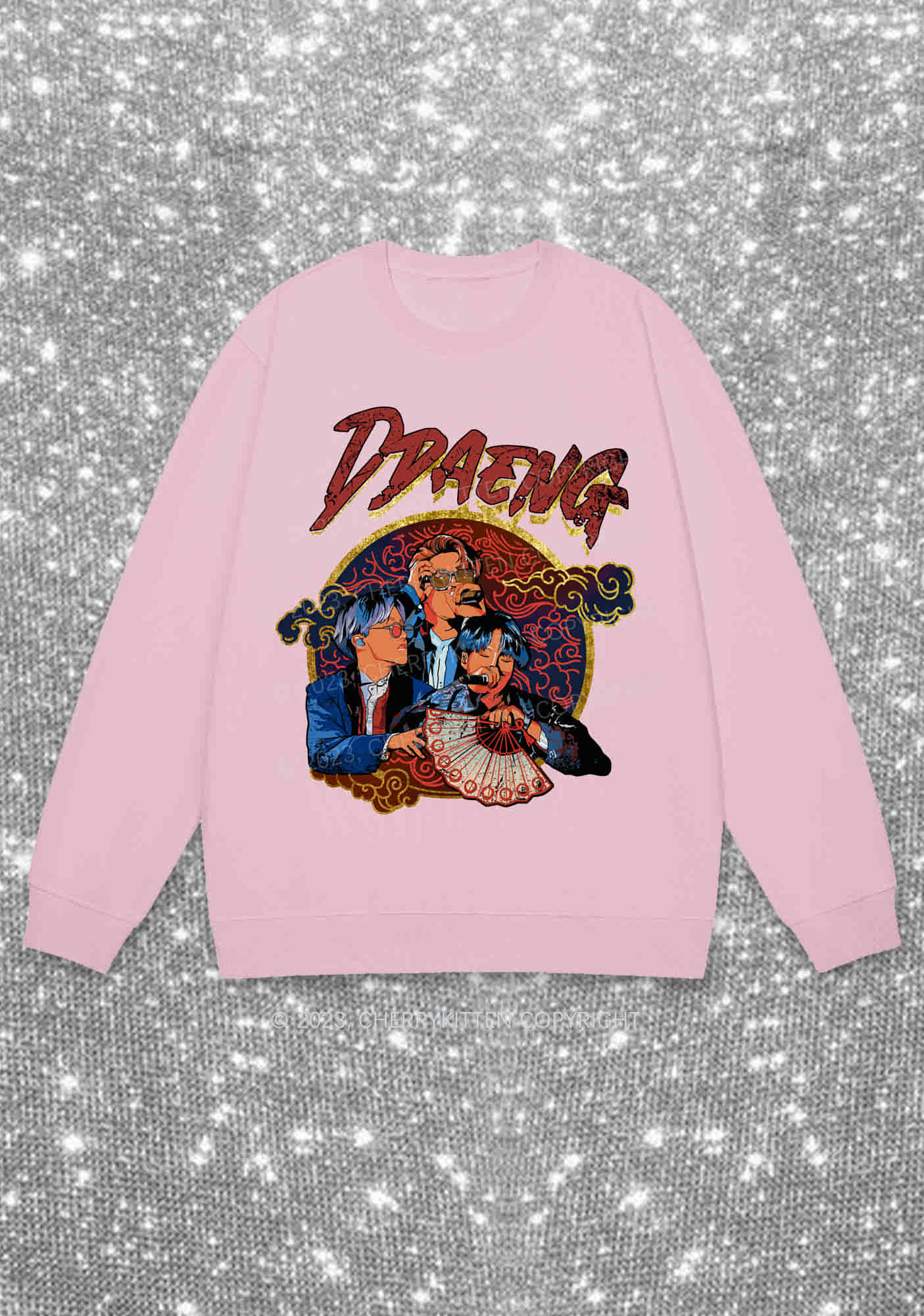 Bangtan Ddaeng Kpop Y2K Sweatshirt Cherrykitten