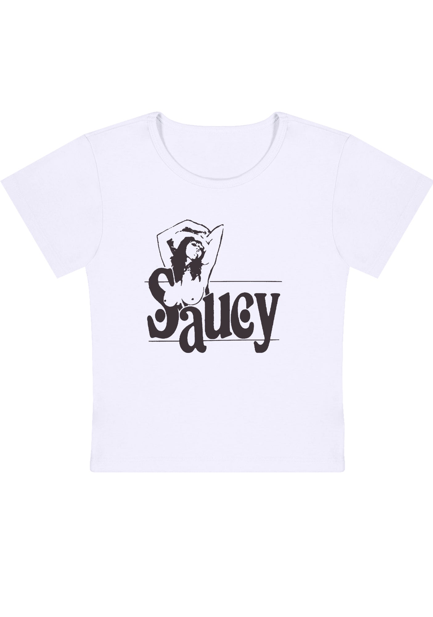 Curvy Saucy Girl Baby Tee