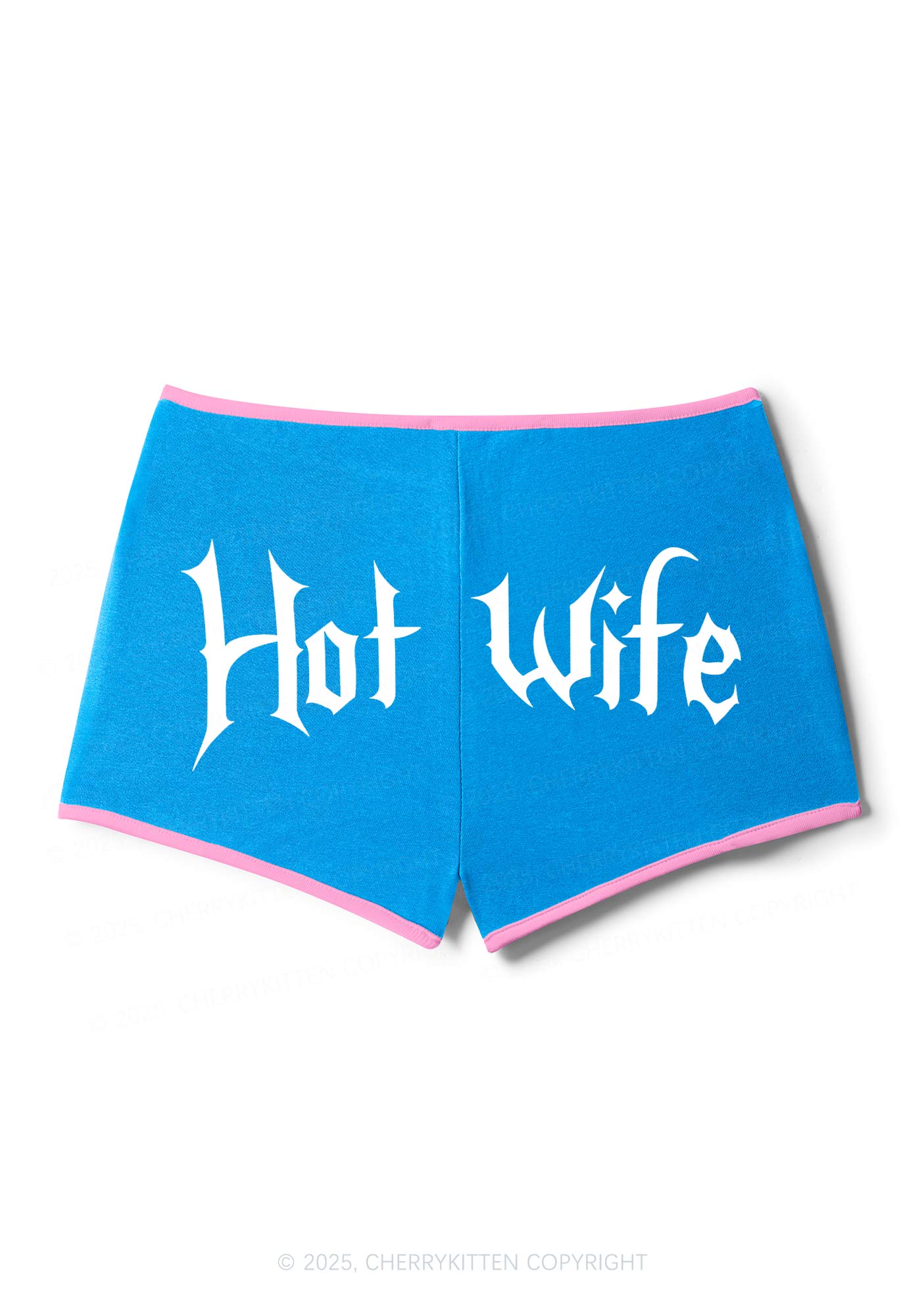 Hot Wife Y2K Contrast Mini Shorts Cherrykitten