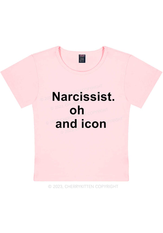 Narcissist Icon Y2K Baby Tee Cherrykitten