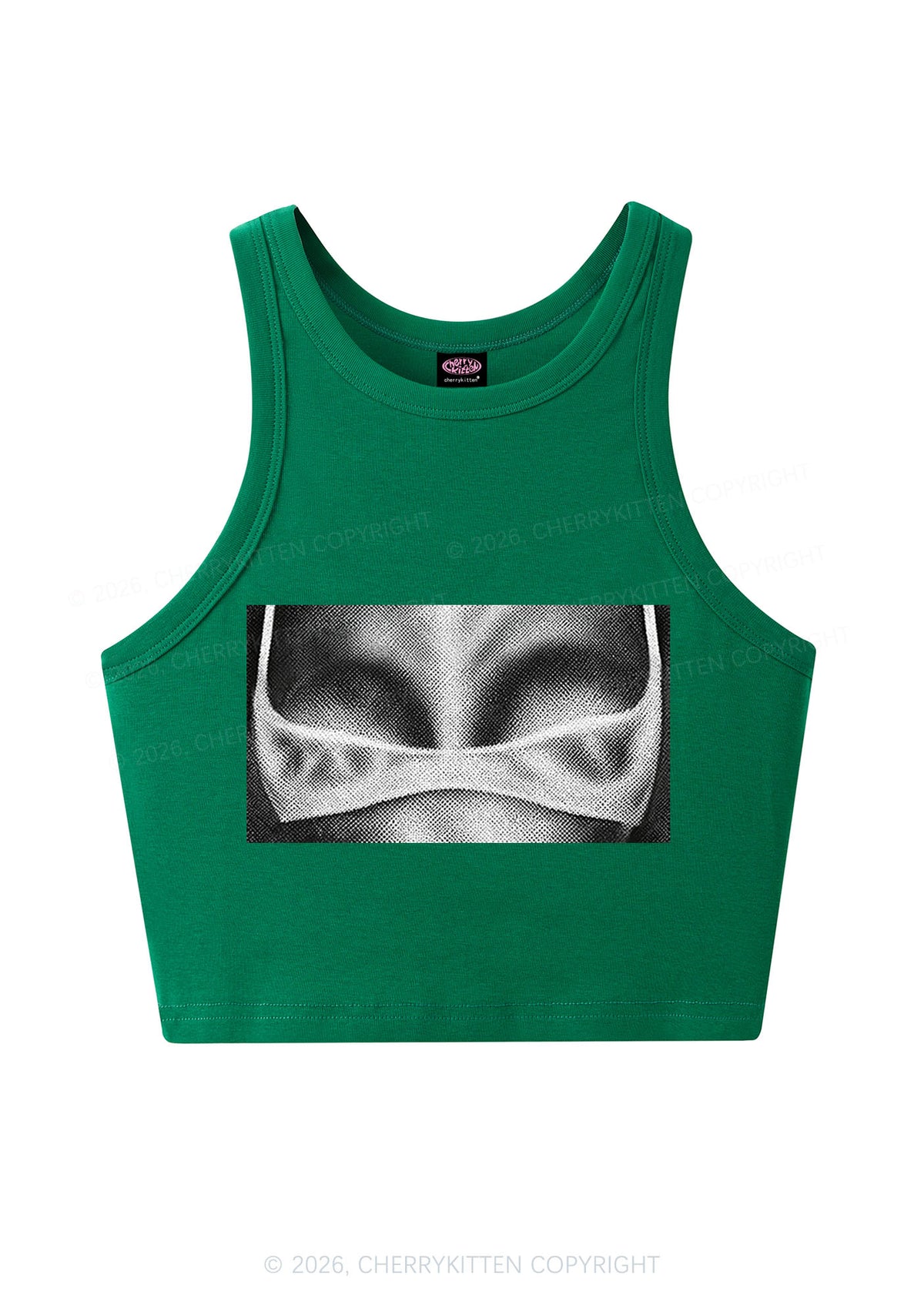 Lingerie Bxxbs Y2K Crop Tank Top Cherrykitten