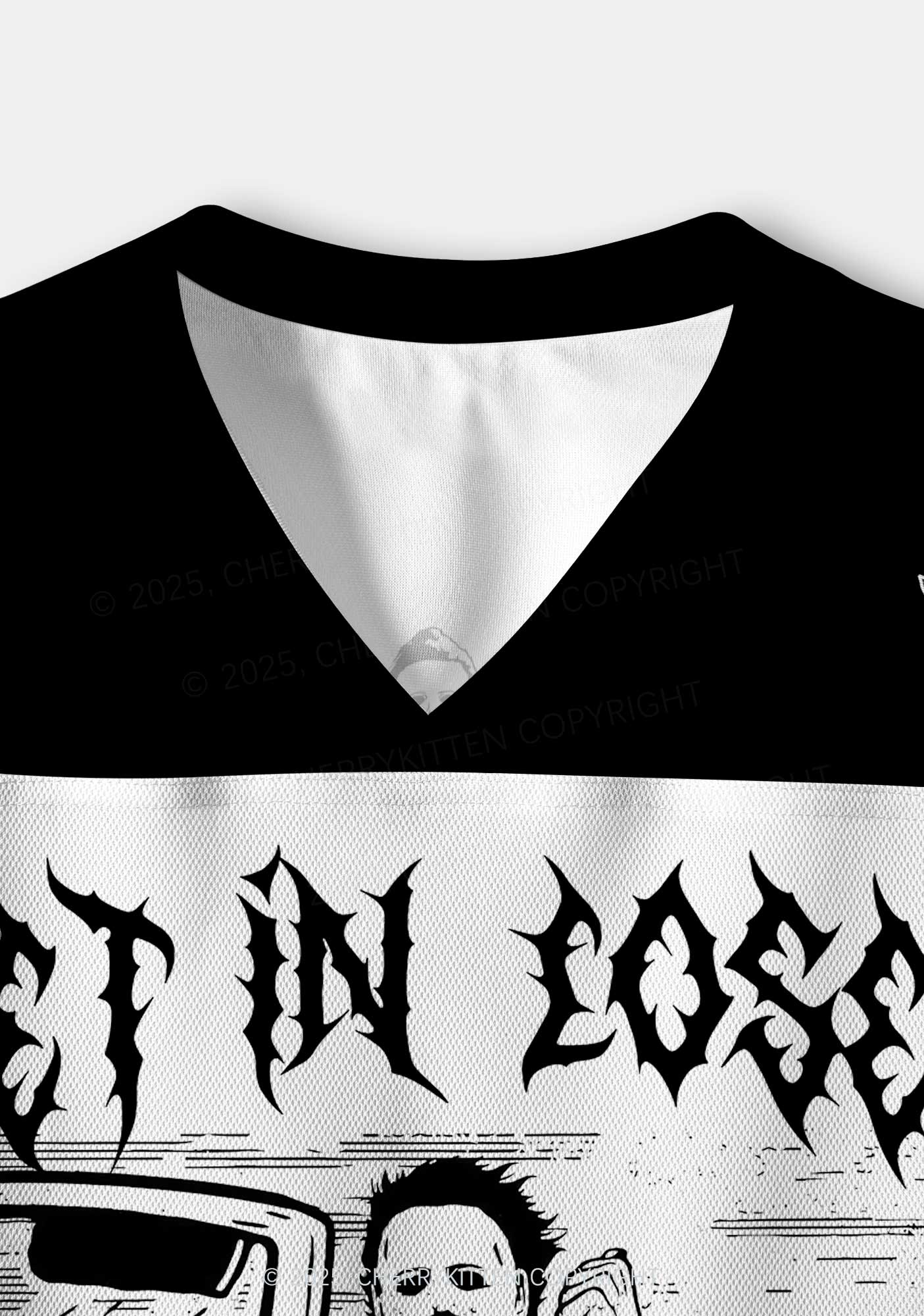 Halloween Custom We Are Going Slashing Y2K Crop Sport Jersey Shirts Cherrykitten