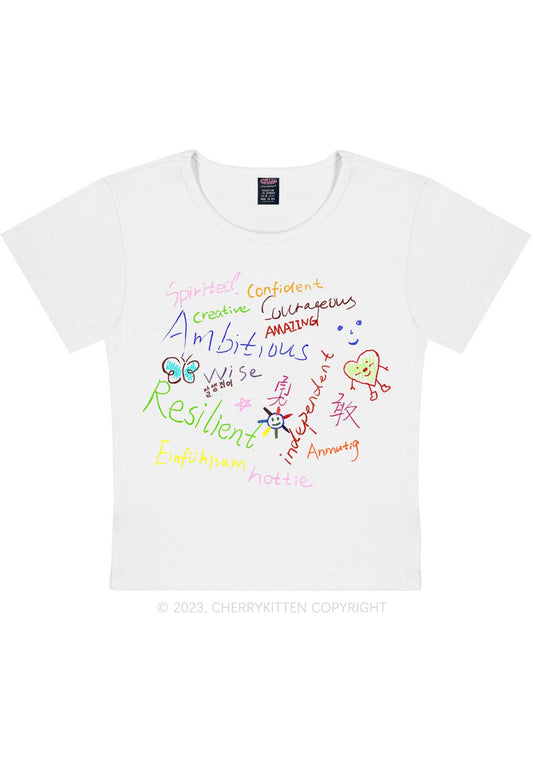 Women Personality Y2K Baby Tee Cherrykitten