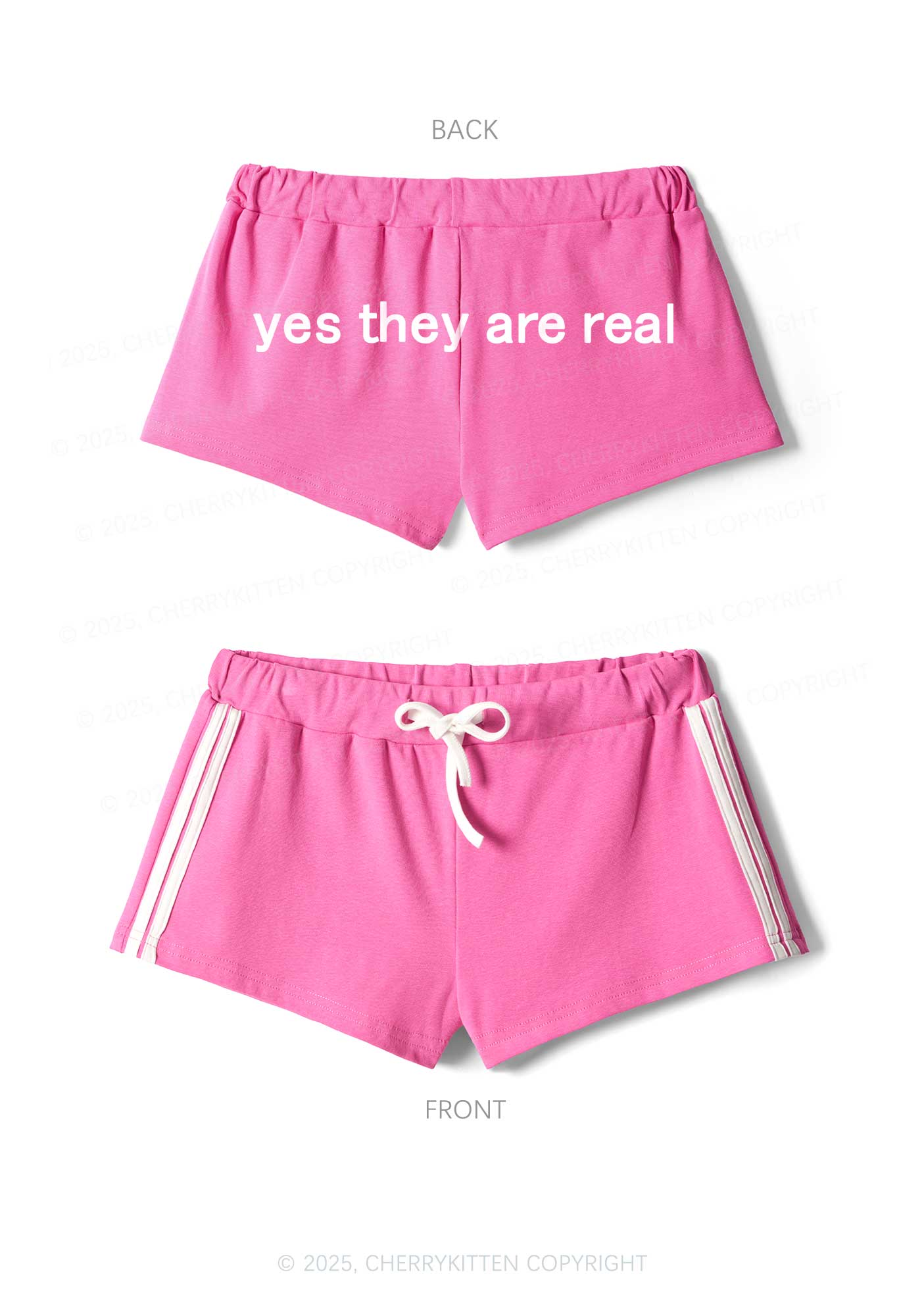 Yes They Are Real Y2K Drawstring Mini Shorts Cherrykitten