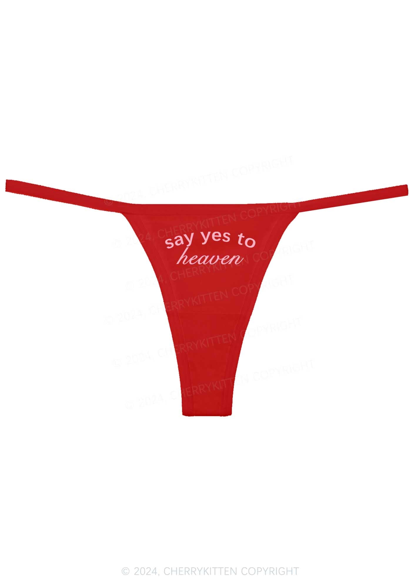 Say Yes To Heaven Y2K Flat String Thong Cherrykitten