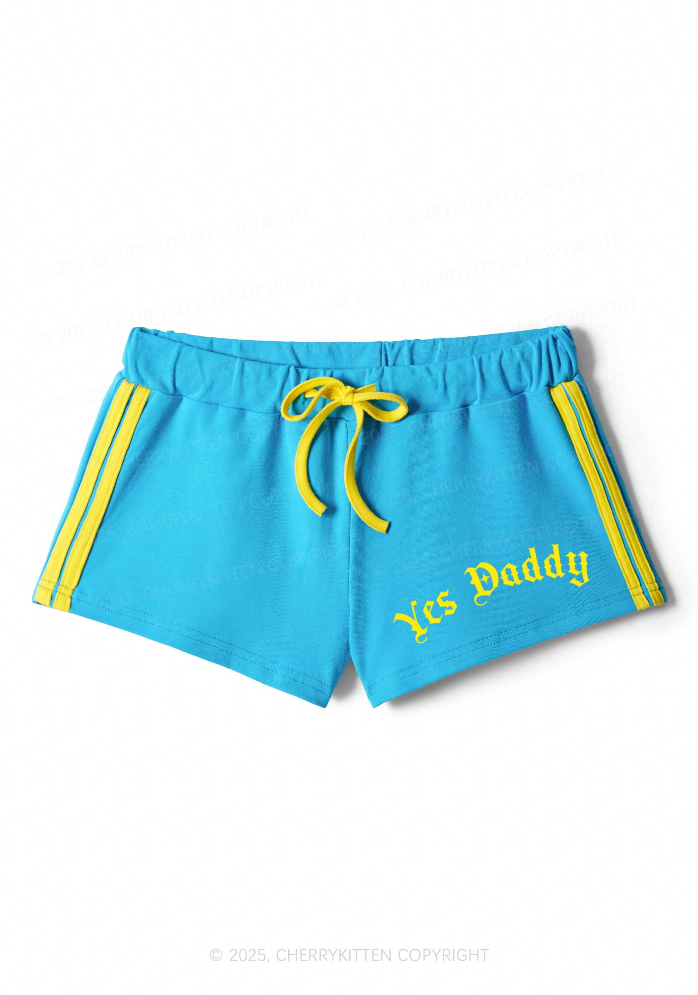 Yes Daddy Goth Y2K Drawstring Mini Shorts Cherrykitten