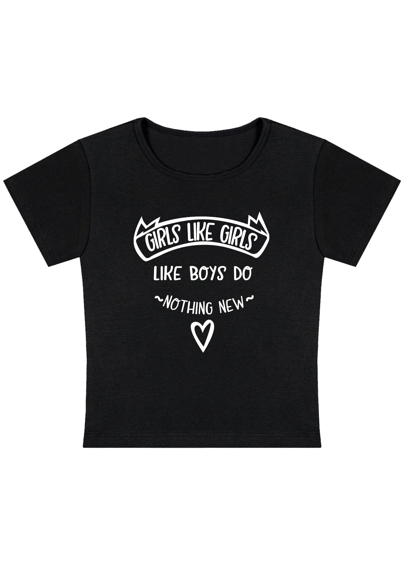 Curvy Girls Like Girls Like Boys Do Nothing New Baby Tee