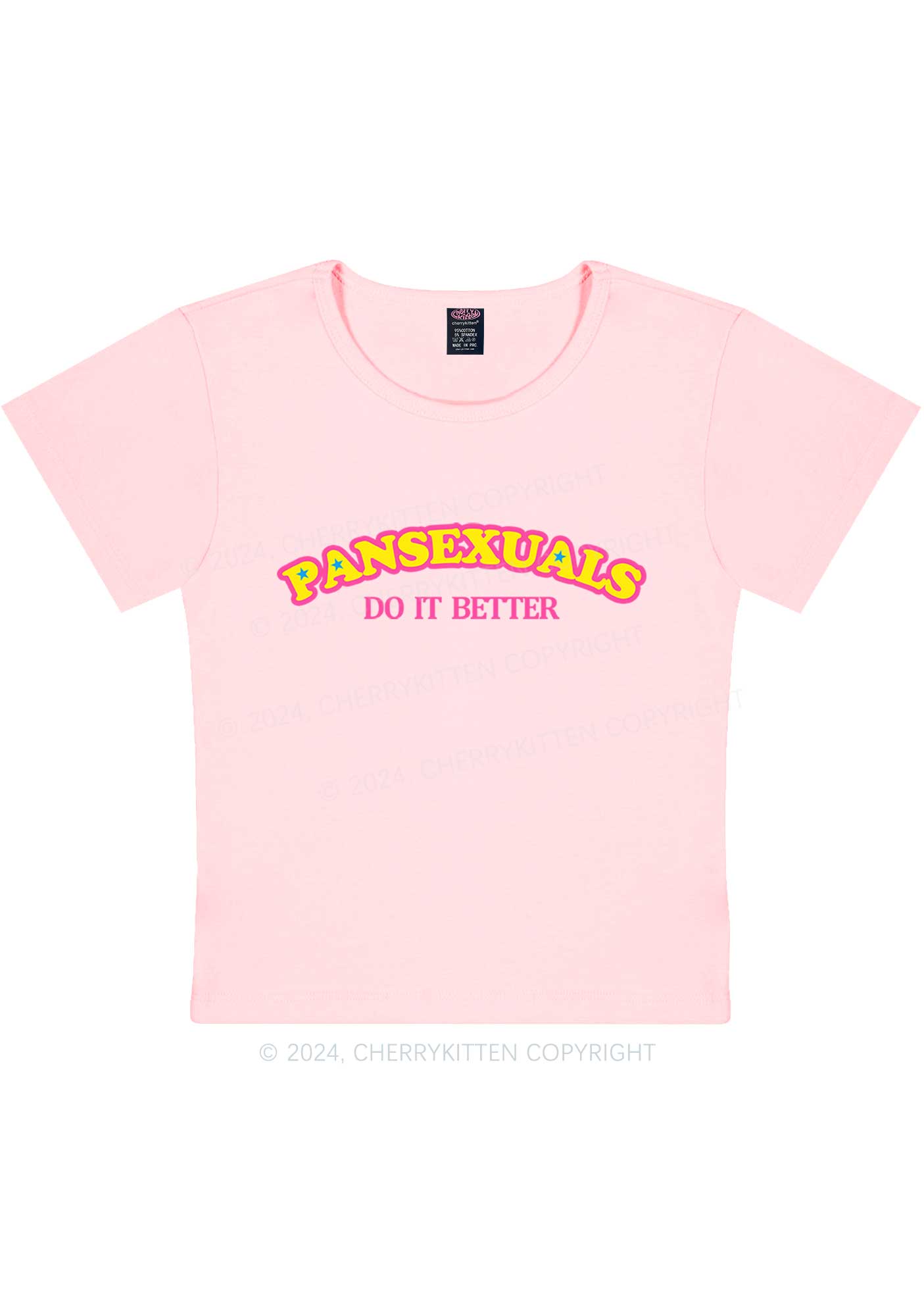 Pansexuals Do It Better Y2K Baby Tee Cherrykitten