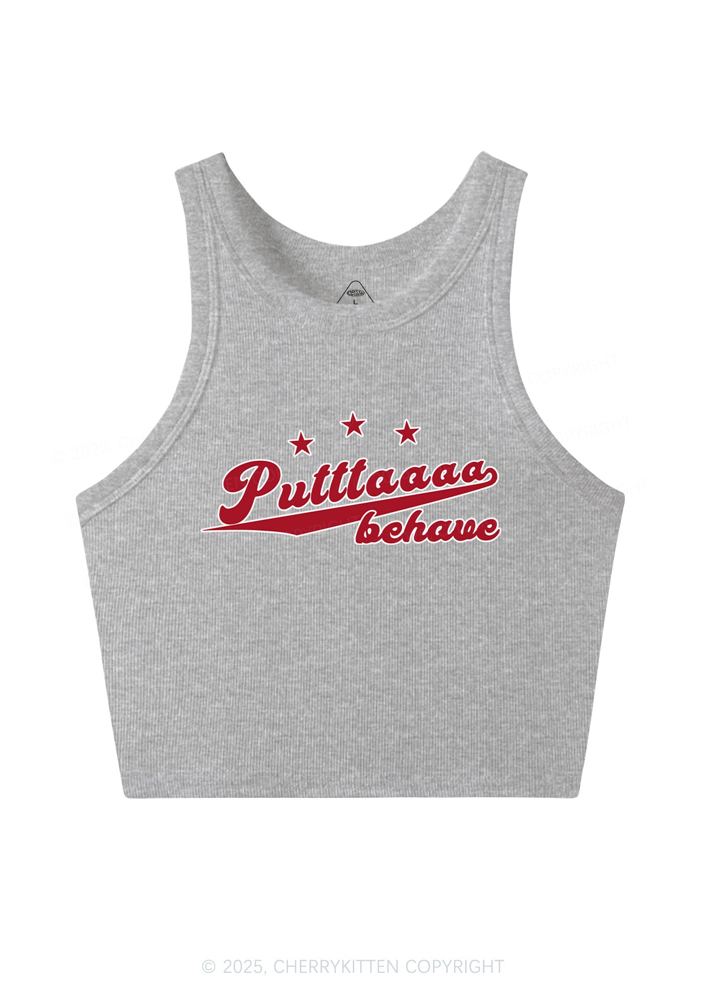 Putttaaaa Behave Y2K Crop Tank Top Cherrykitten