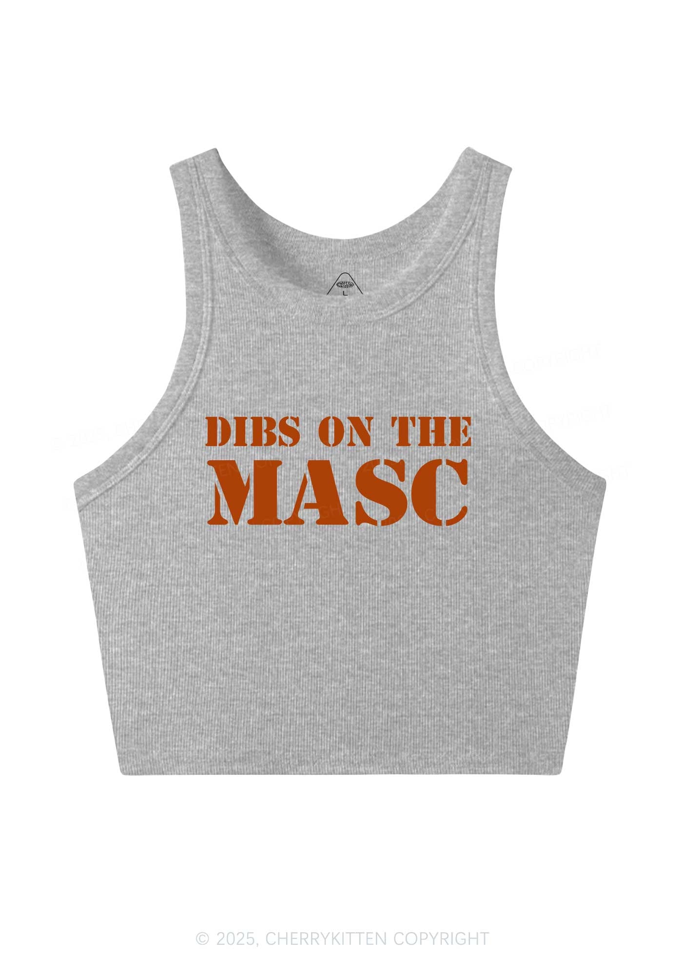 Dibs On The Masc Pride Y2K Crop Tank Top Cherrykitten