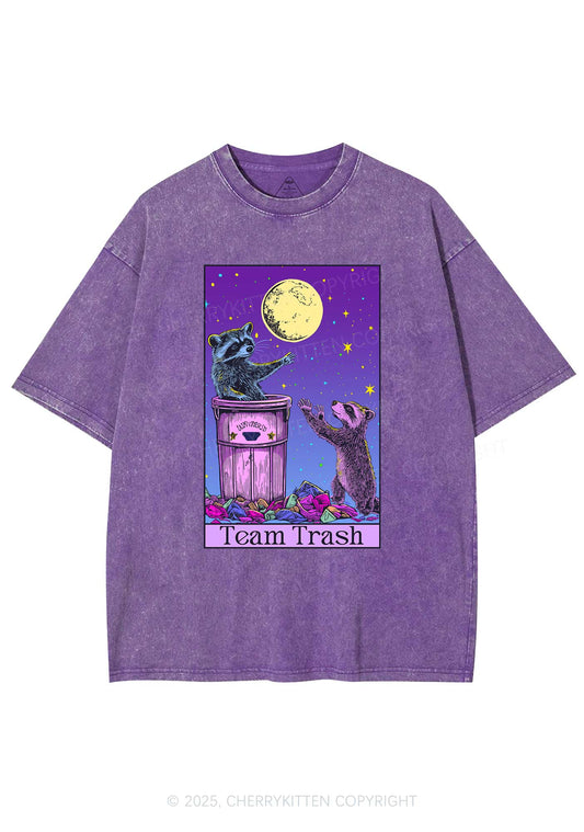Team Trash Y2K Washed Tee Cherrykitten