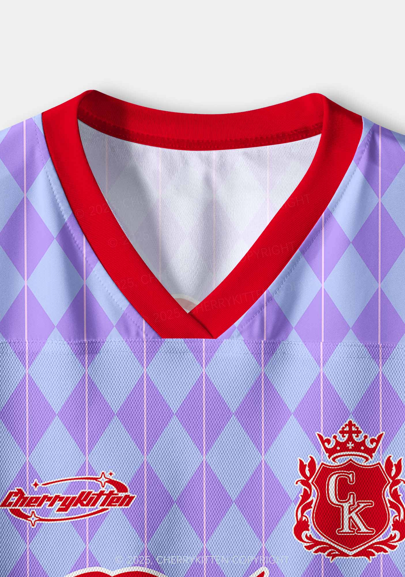 Custom Purple Cola Y2K Crop Sport Jersey Shirts Cherrykitten