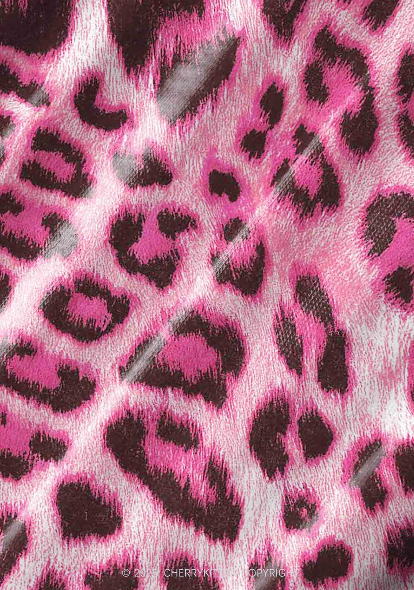 Pink Leopard Y2K Pet Tank Top Cherrykitten