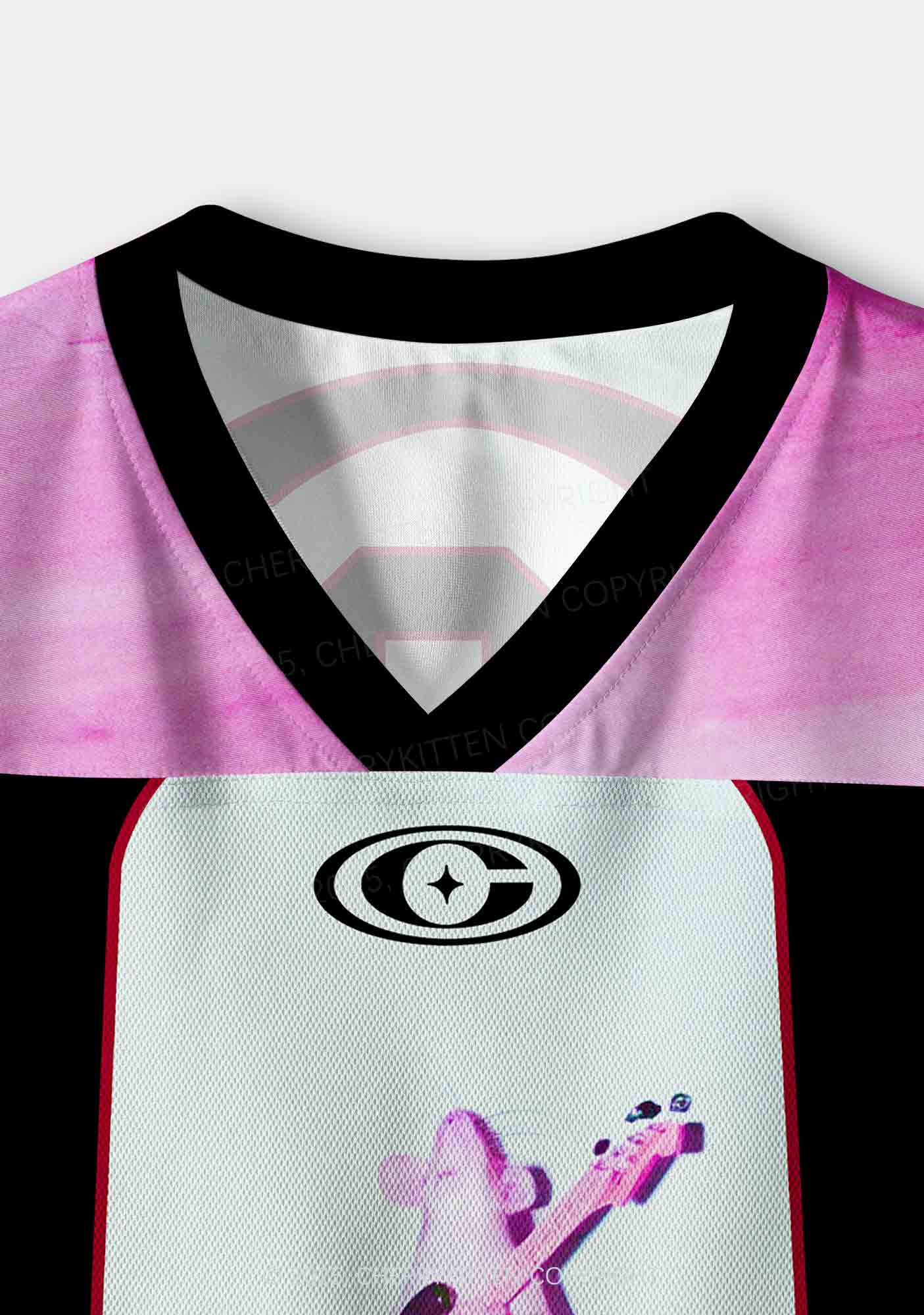 Custom Rat Guitarist Y2K Crop Sport Jersey Shirts Cherrykitten