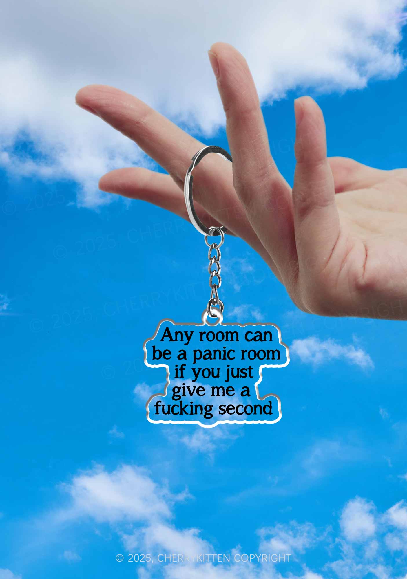 Any Room Can Be Panic 1Pc Y2K Keychain Cherrykitten