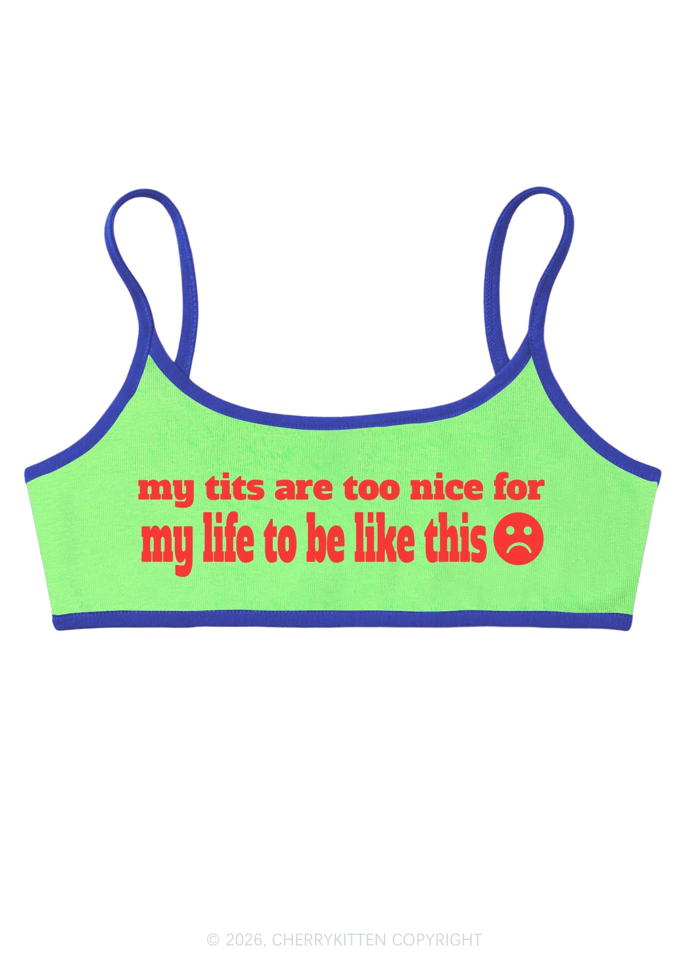 My Txts Are Too Nice Y2K Super Crop Cami Cherrykitten