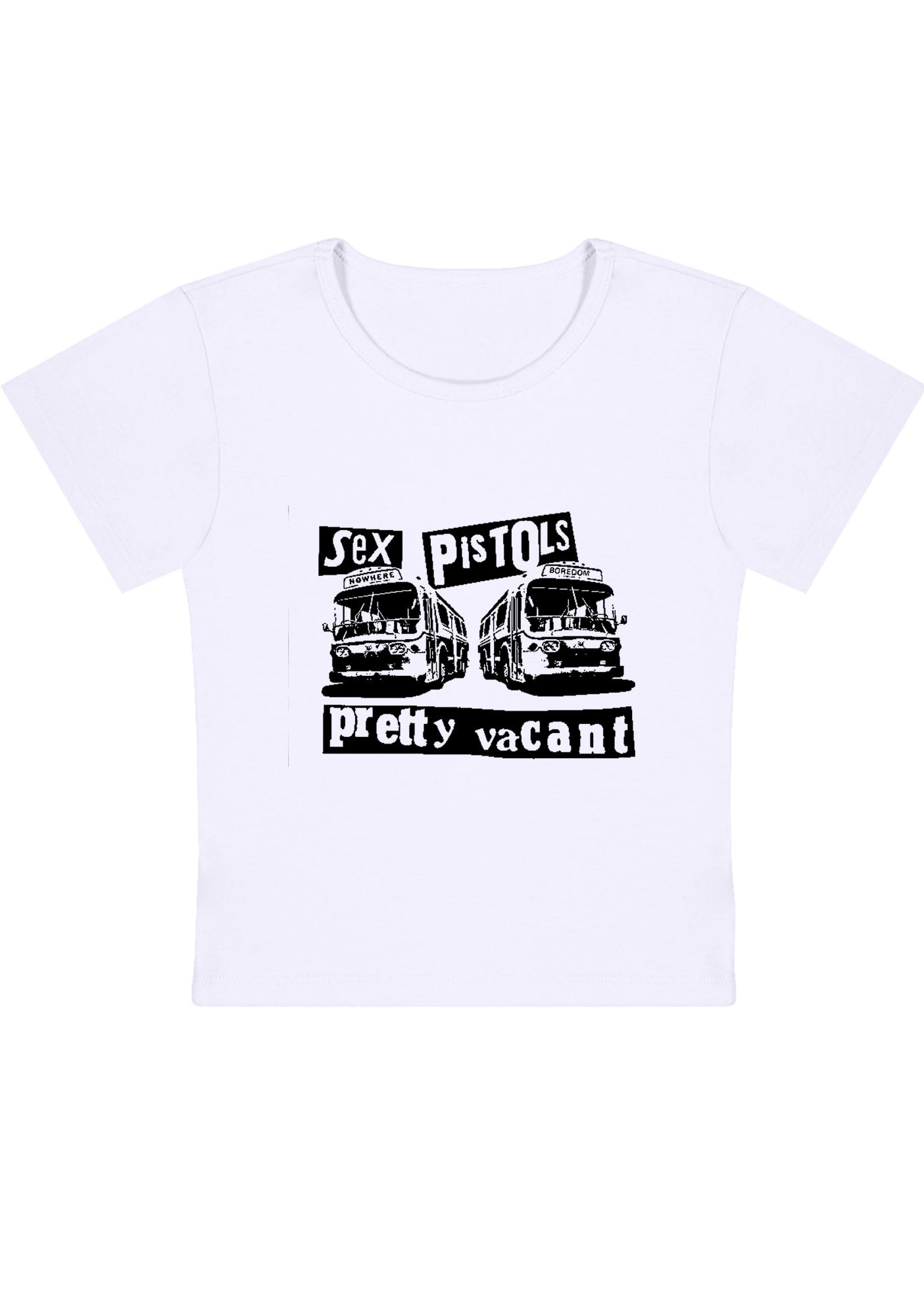 Curvy SP Band Pretty Vacant Baby Tee
