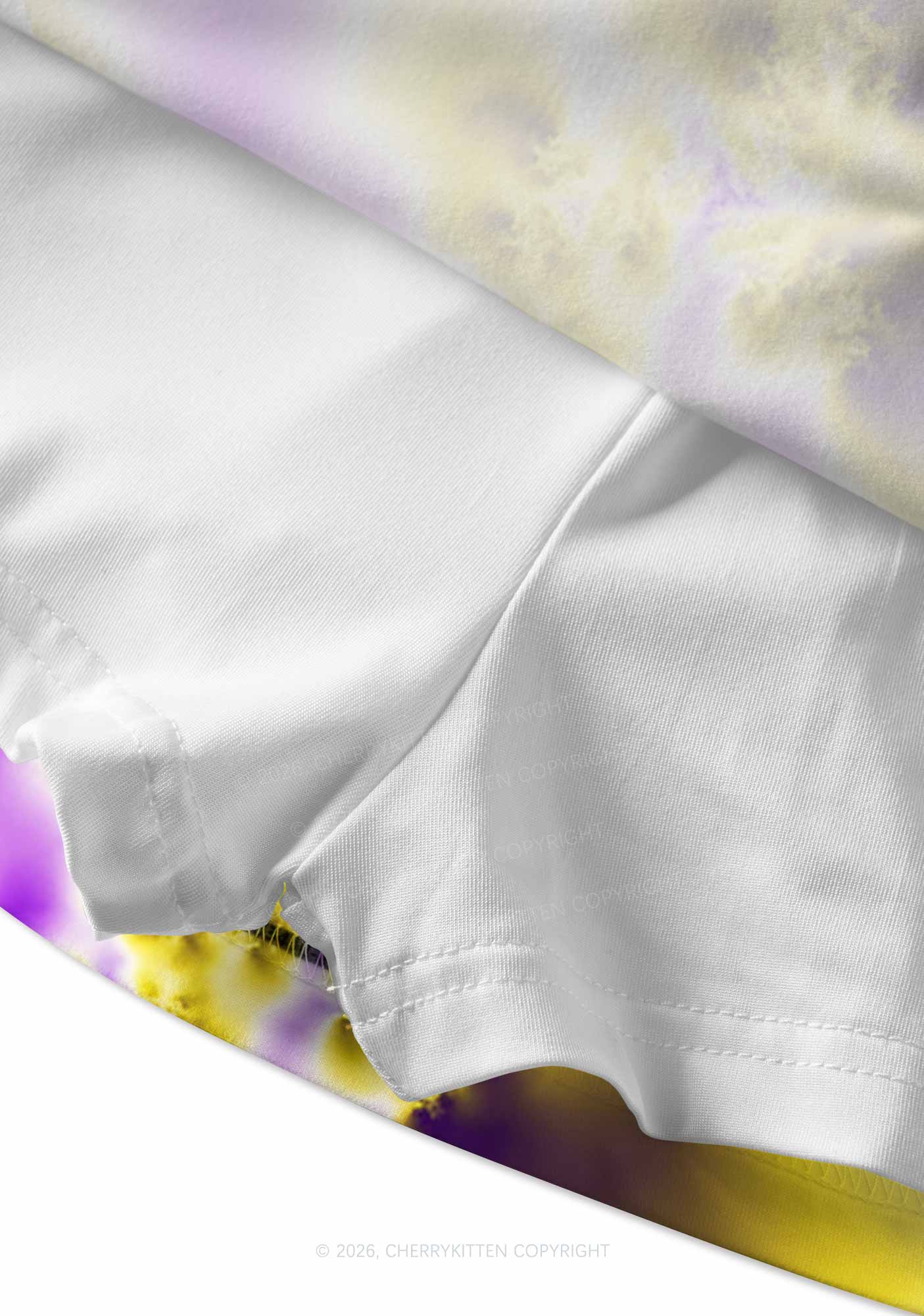 Nonbinary Thermal Pride Y2K Print Mini Skirt Cherrykitten