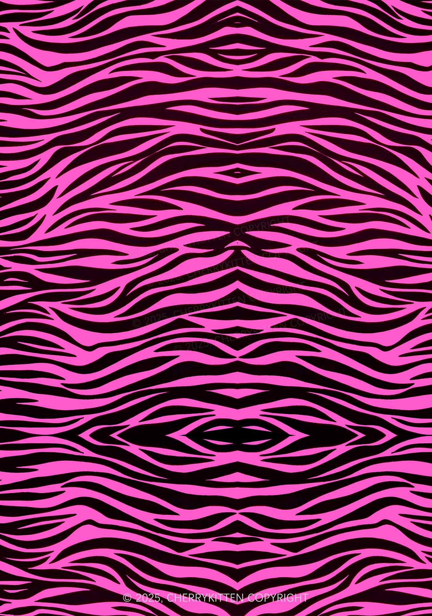Pink Zebra Y2K Mesh Slip Dress Cherrykitten