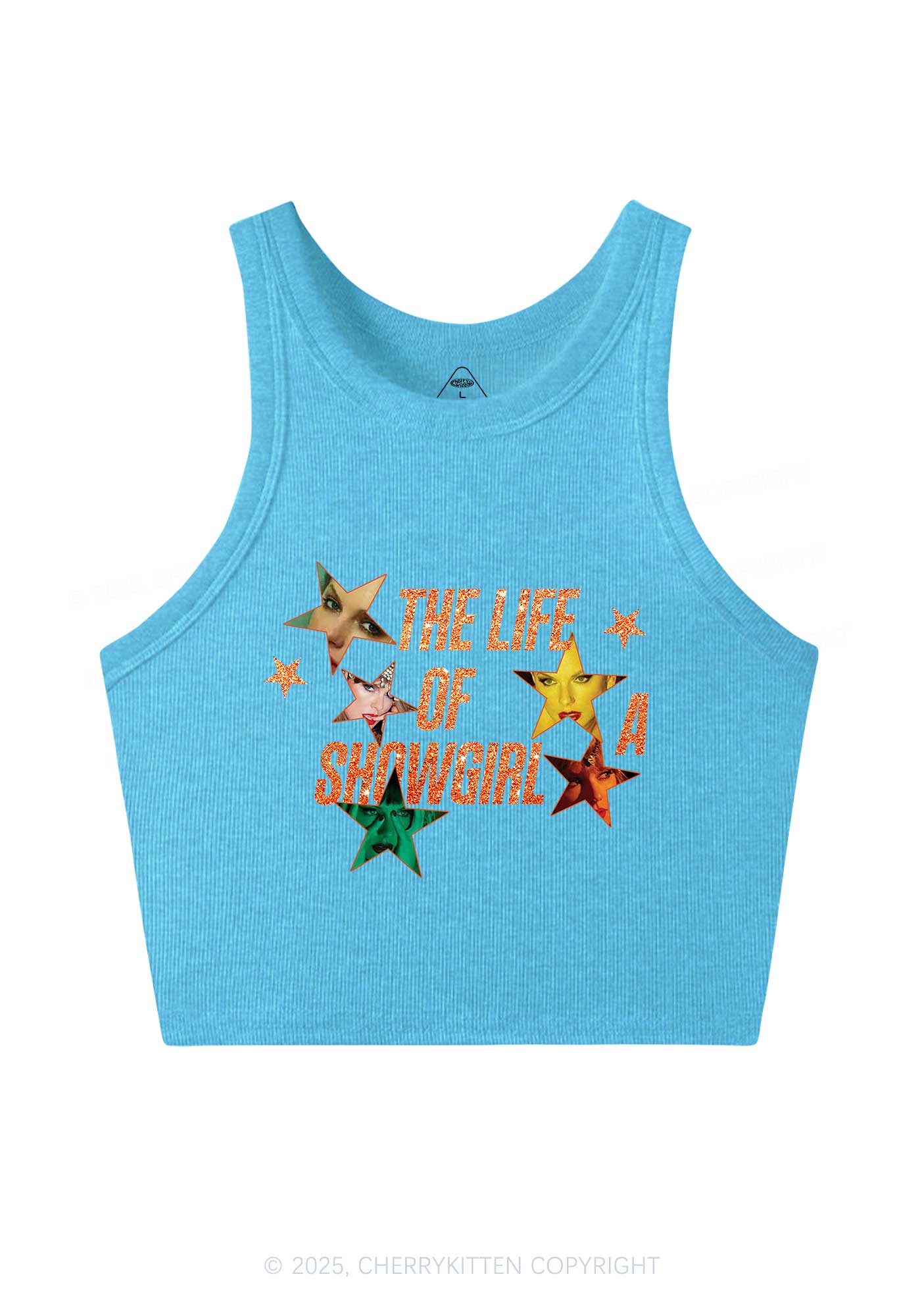 Star TS Photo Y2K Crop Tank Top Cherrykitten