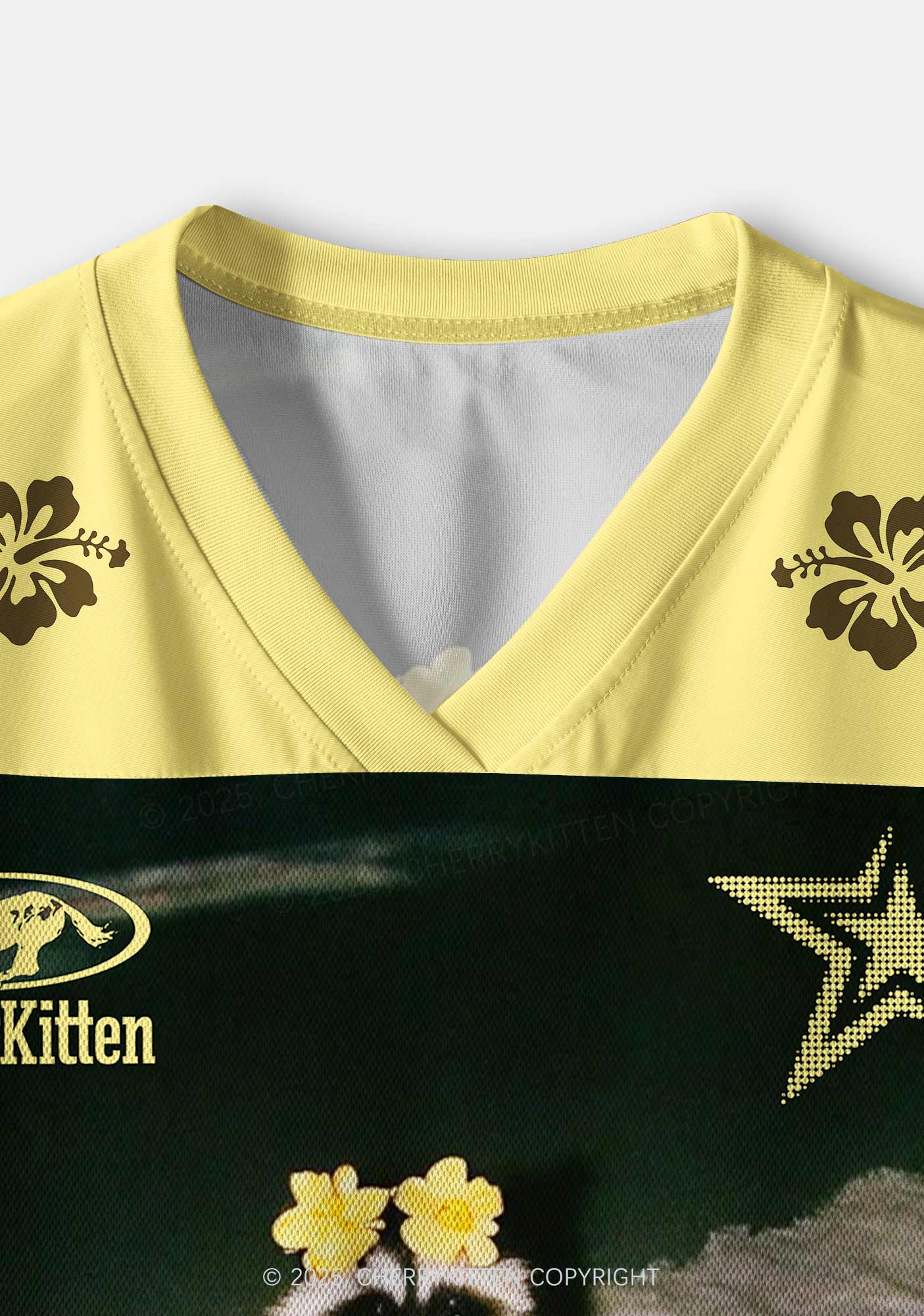 Custom Yoga Raccoon Y2K Crop Sport Jersey Shirts Cherrykitten