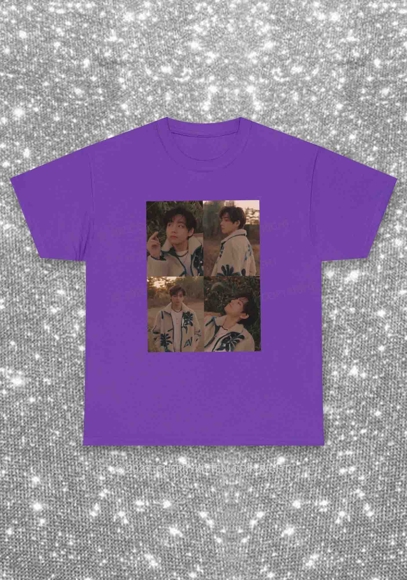 Bangtan Kim Taehyung Kpop Y2K Chunky Shirt Cherrykitten