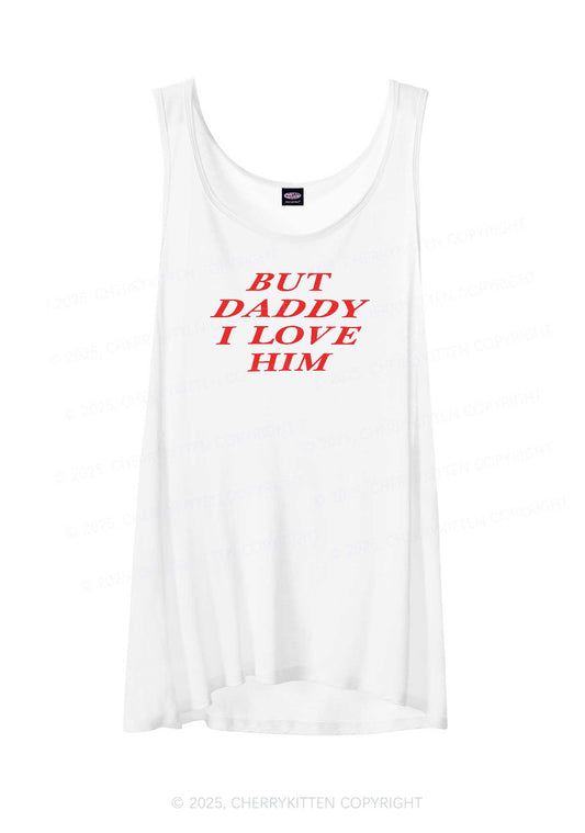 But Daddy I Love Him Pride Y2K Sheer Boyfriend Tank Cherrykitten